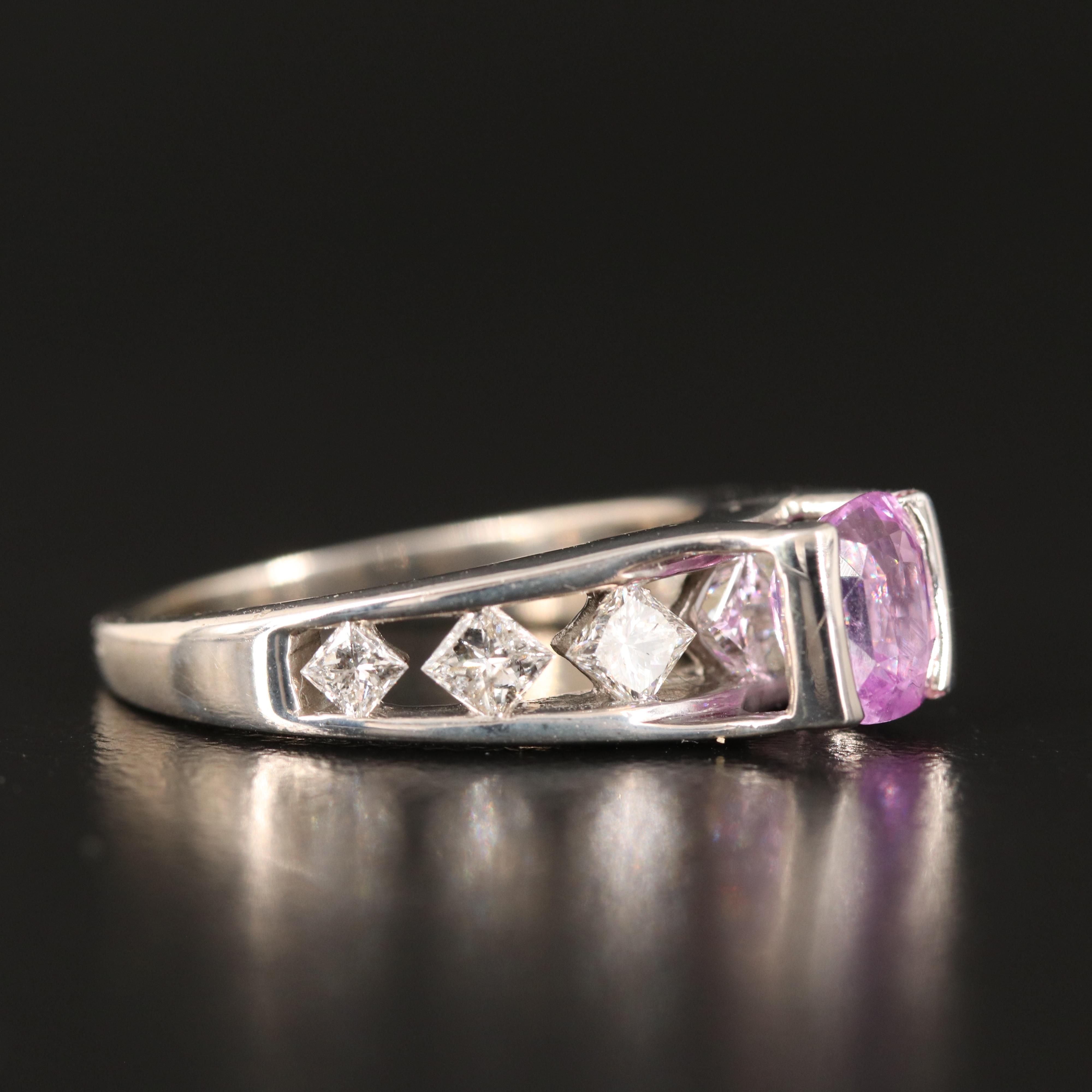 14K 1.71 CT Sapphire and Diamond Ring