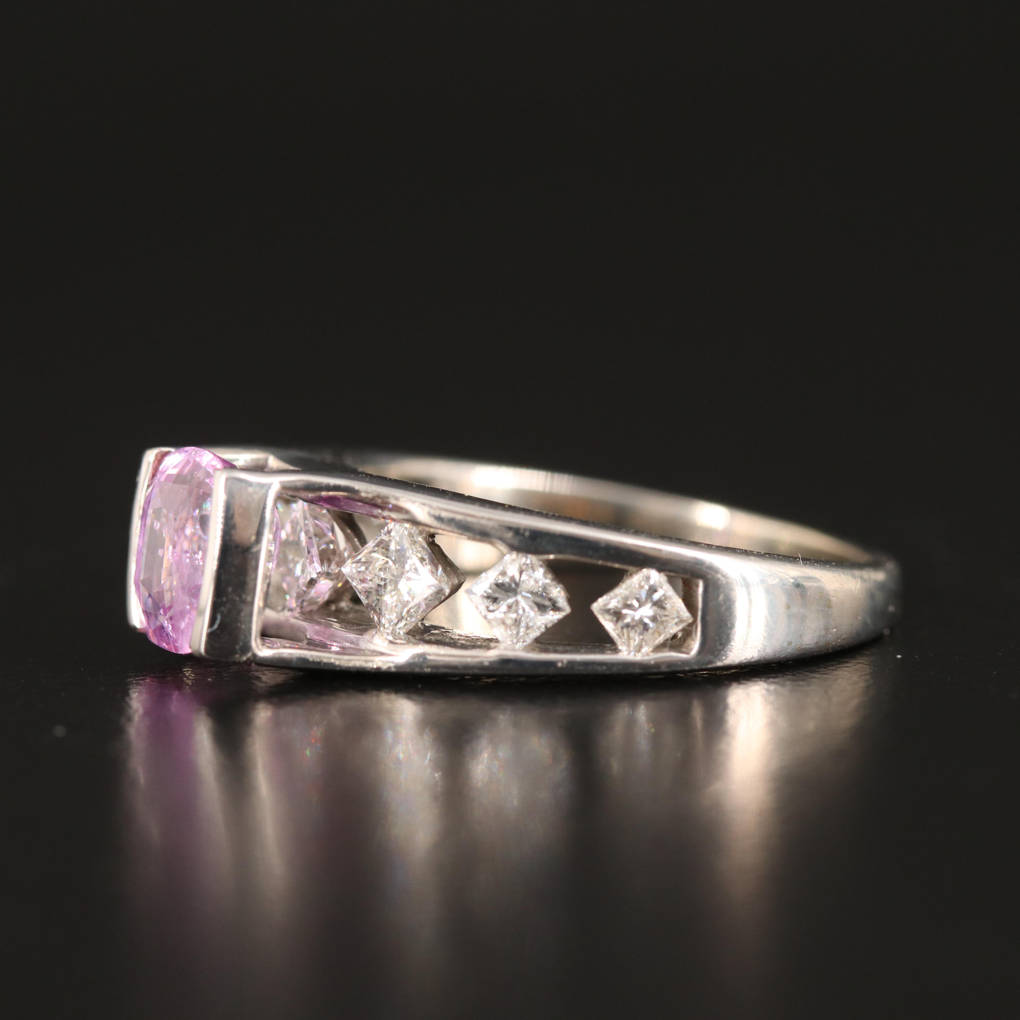 14K 1.71 CT Sapphire and Diamond Ring