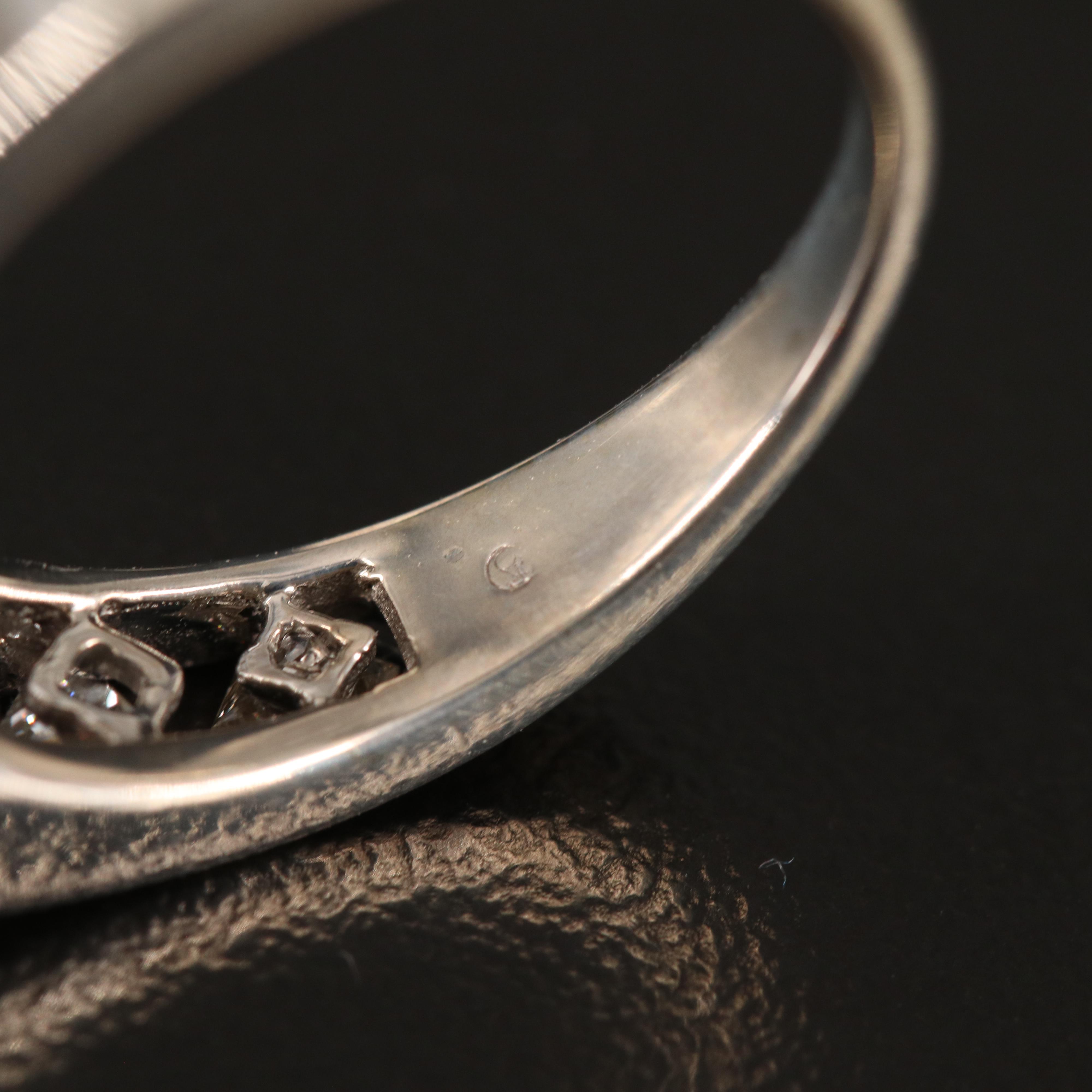 14K 1.71 CT Sapphire and Diamond Ring