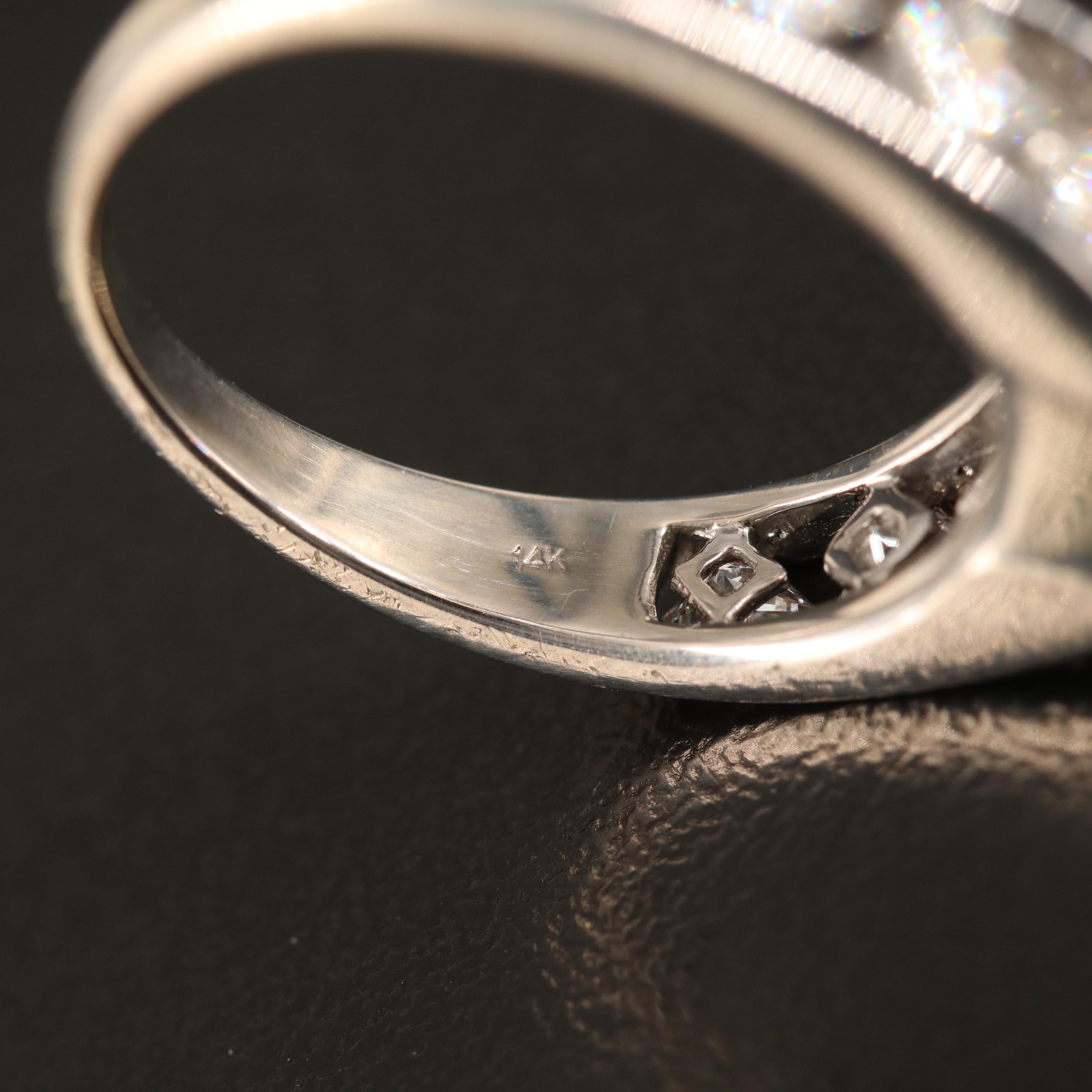 14K 1.71 CT Sapphire and Diamond Ring