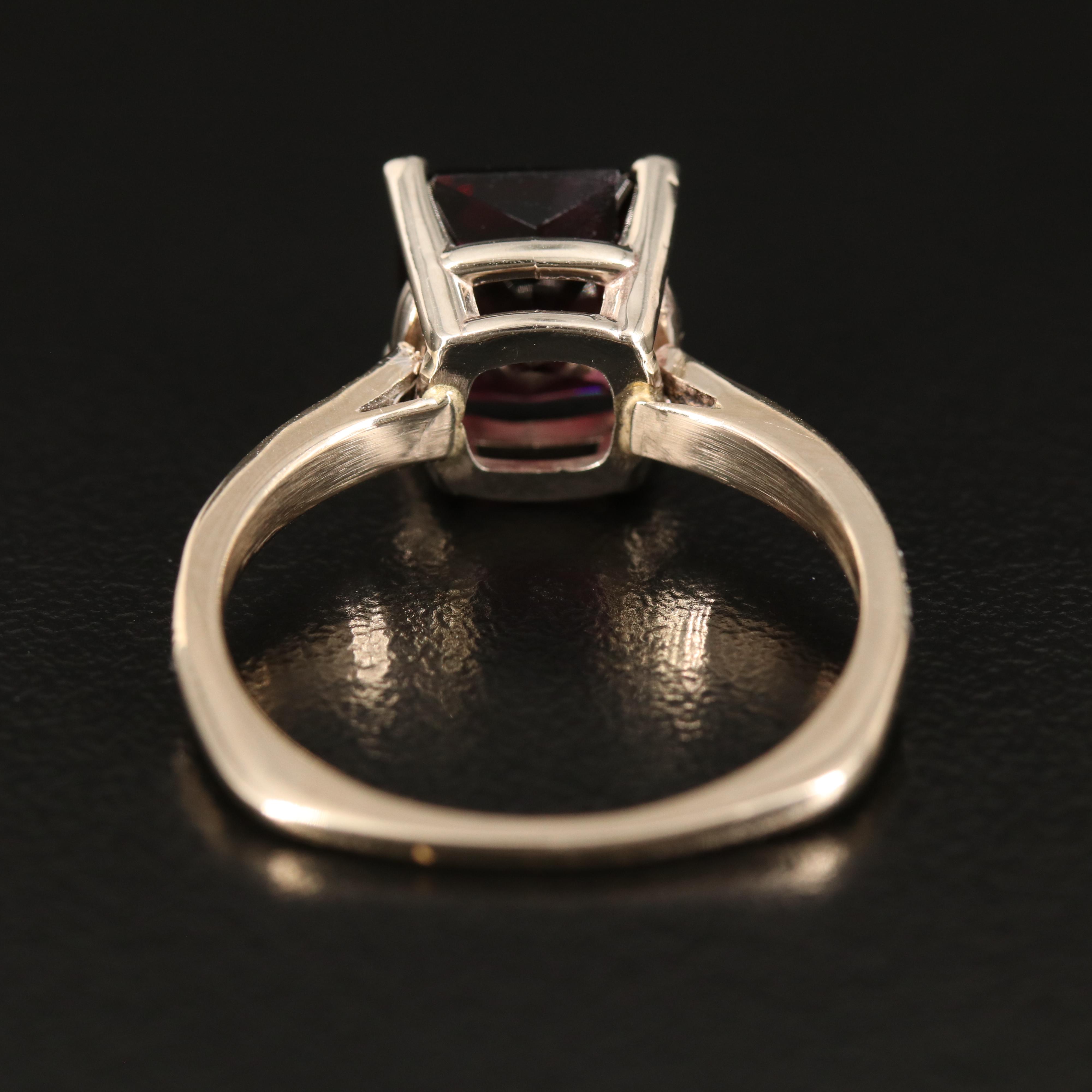 14K Spinel and Diamond Ring