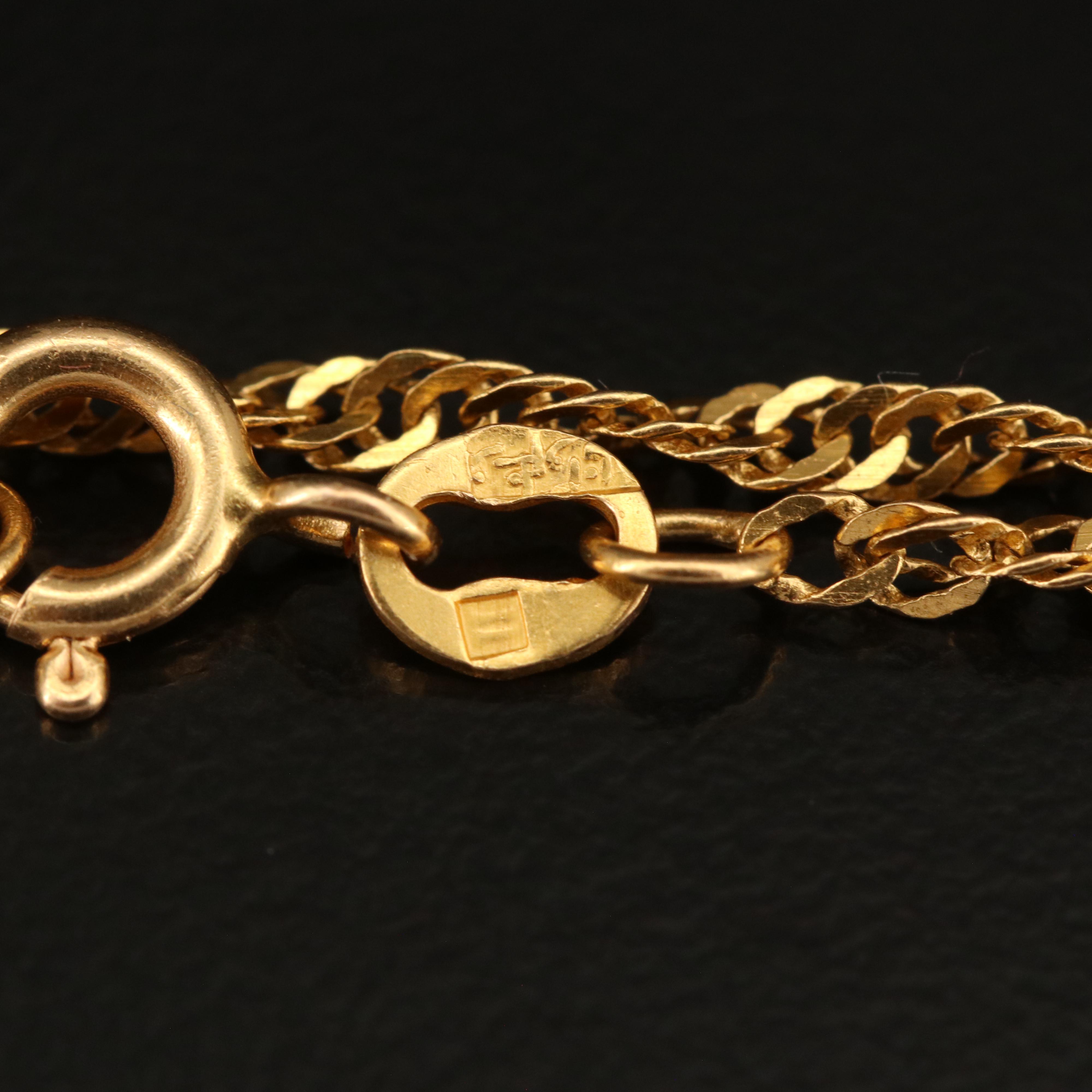 20K Singapore Chain Necklace