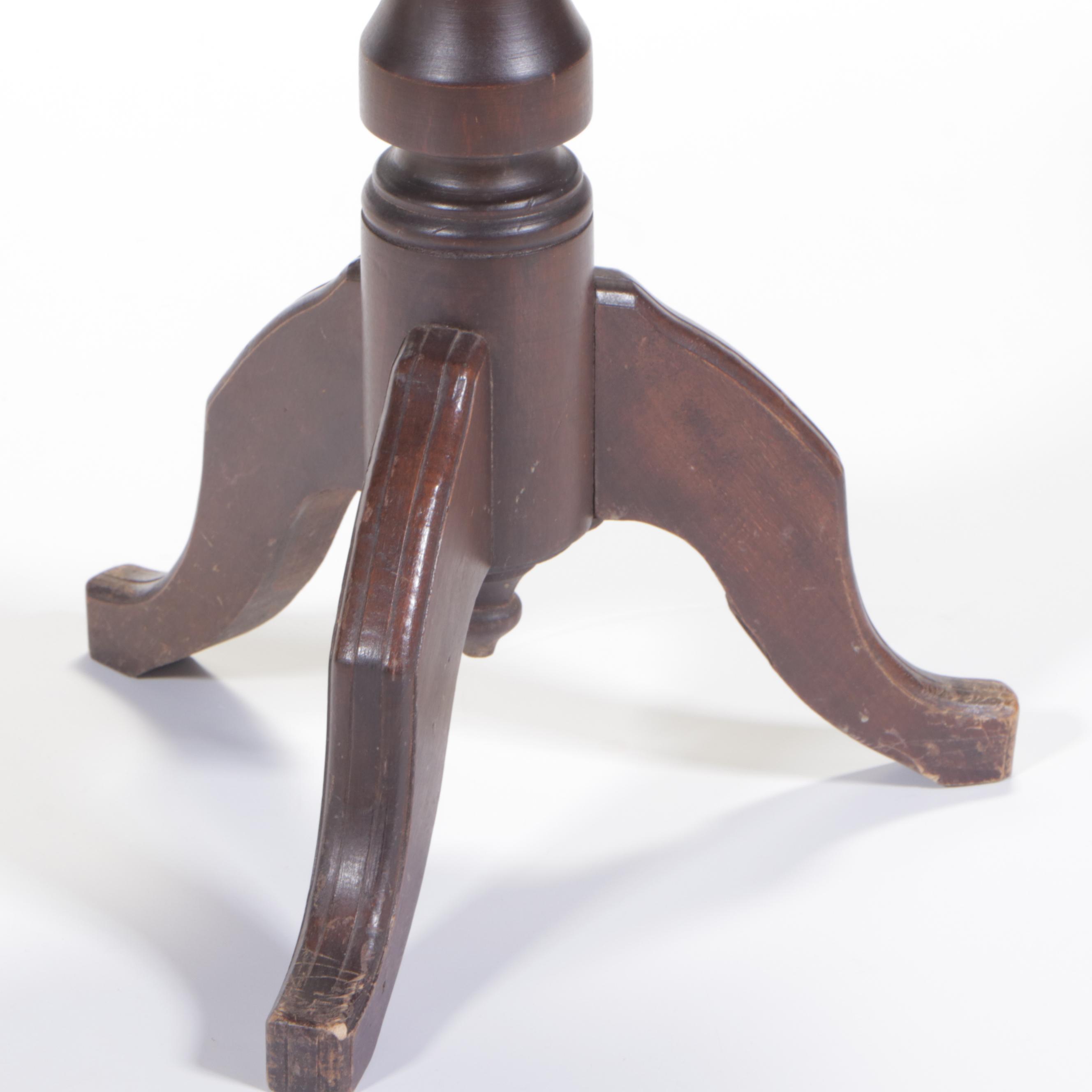 Victorian Walnut Revolving Piano Stool, Late 19th Century