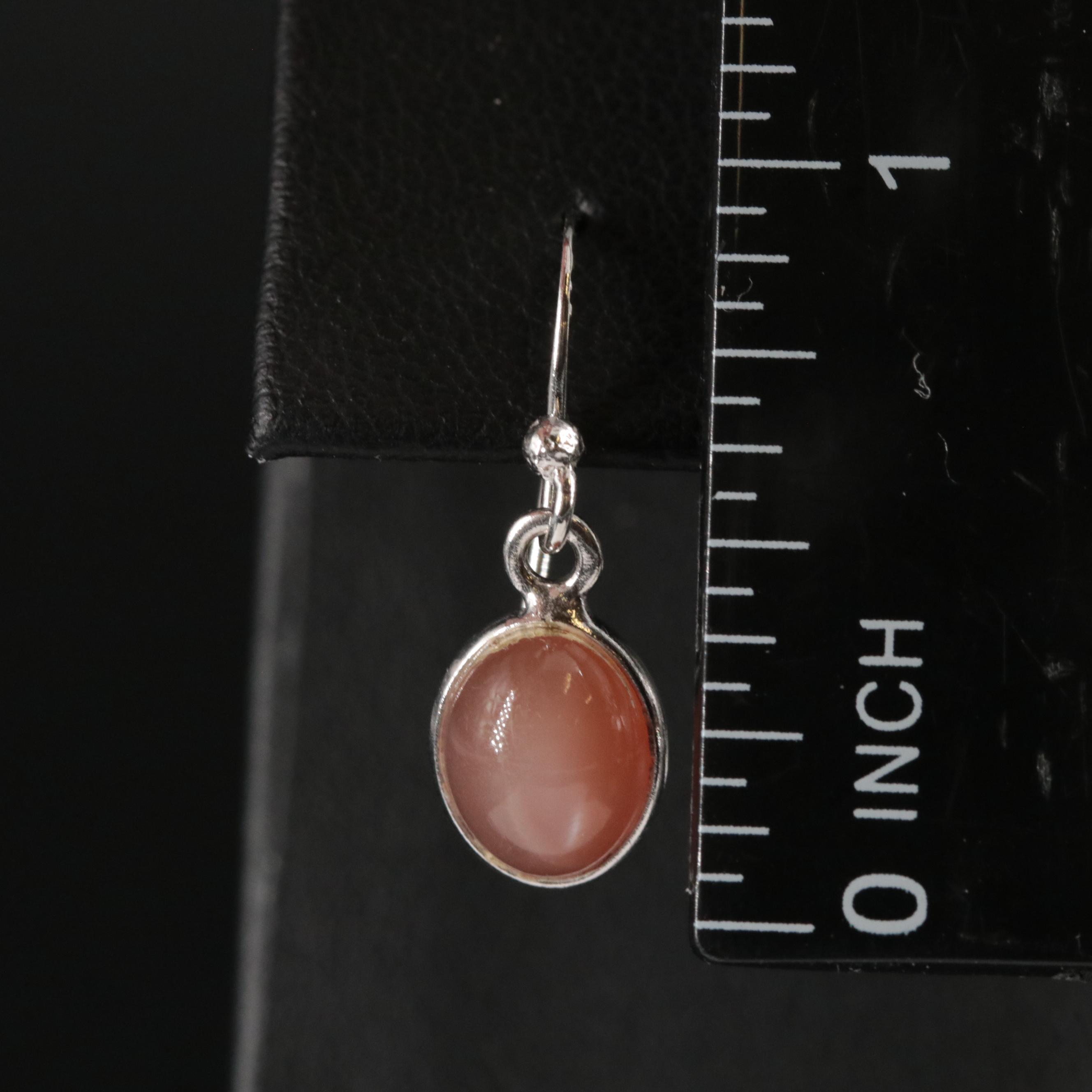 Sterling Moonstone Dangle Earrings