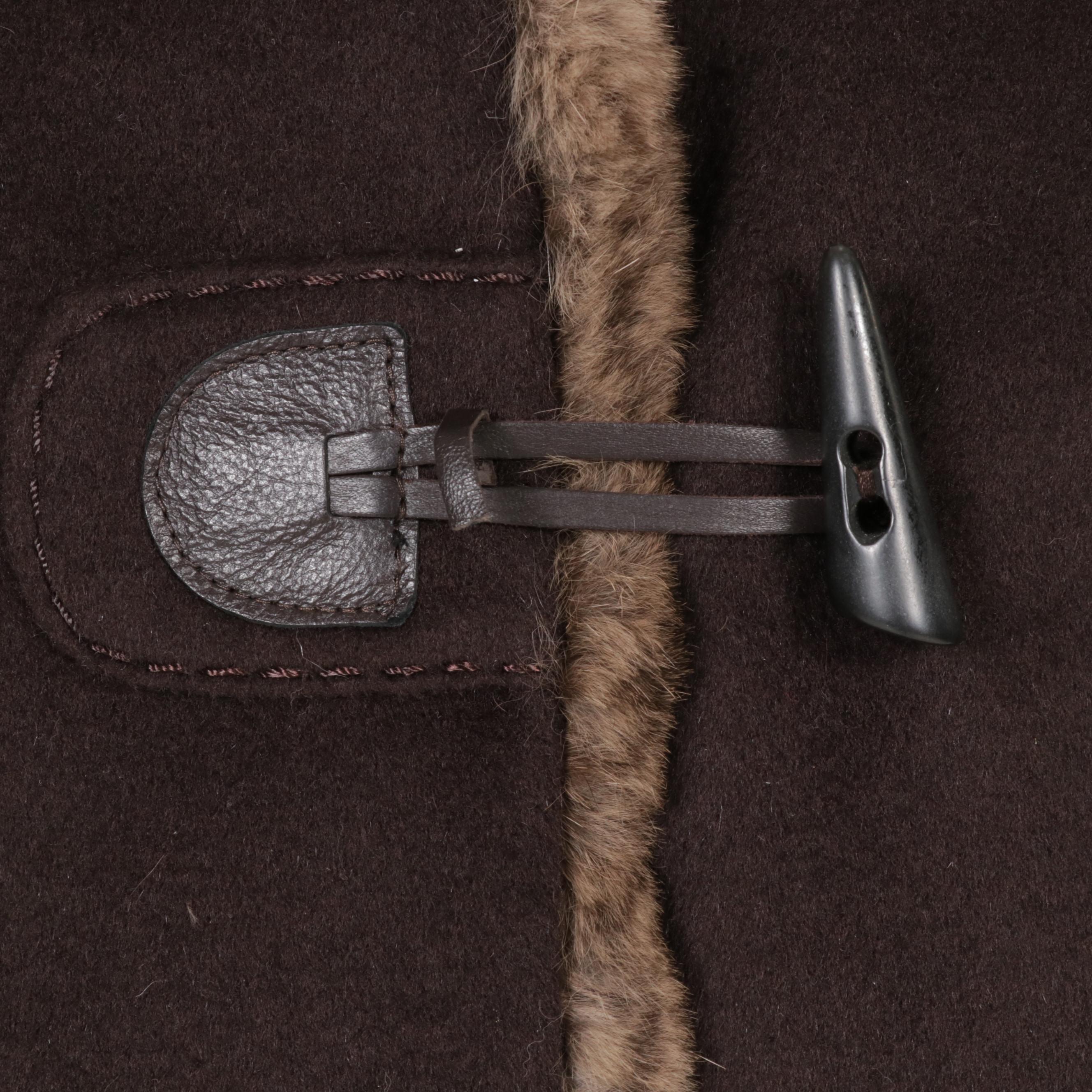 Cinzia Rocca Angora and Wool Jacket with Rabbit Fur Trim