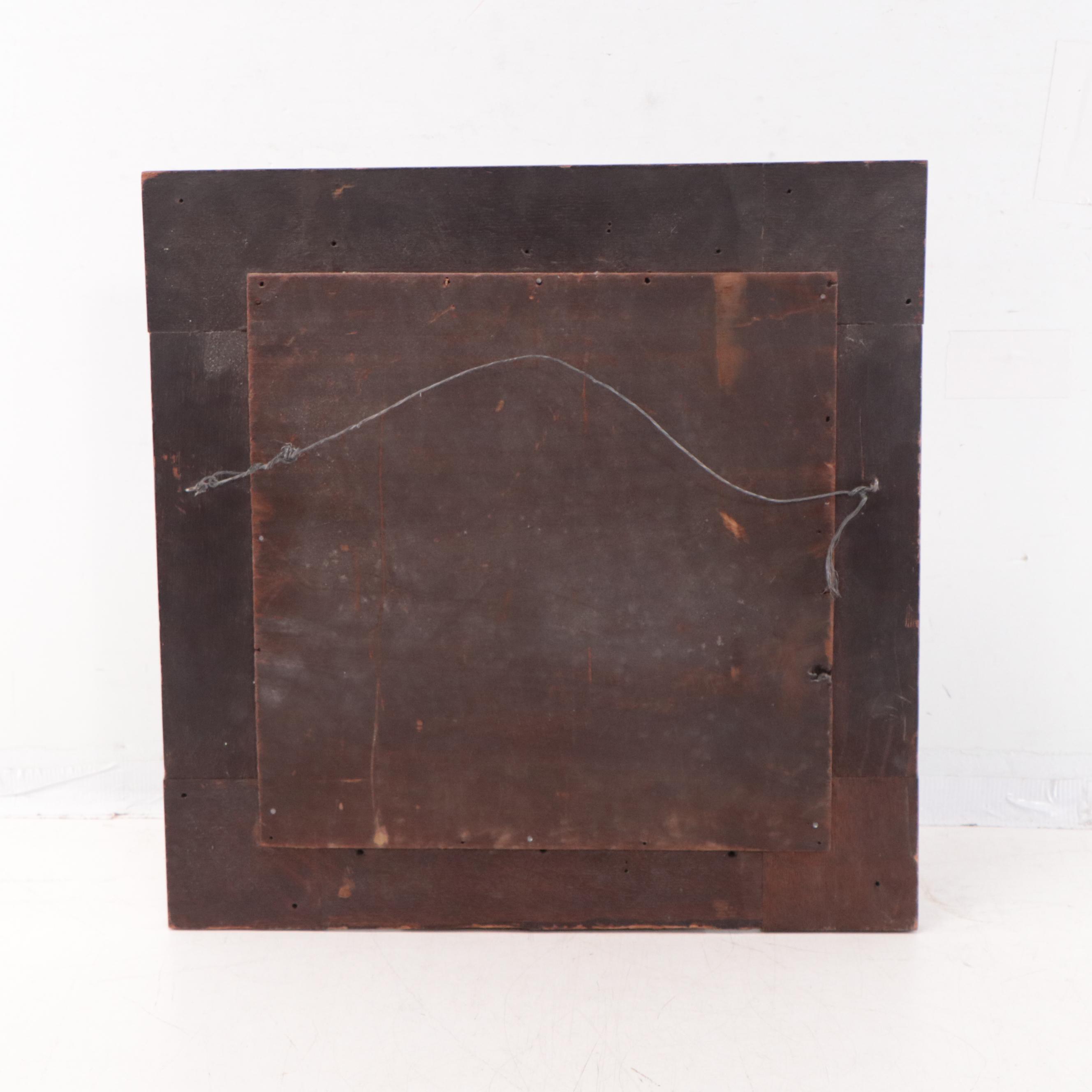 Renaissance Revival Carved Oak Wall Mirror