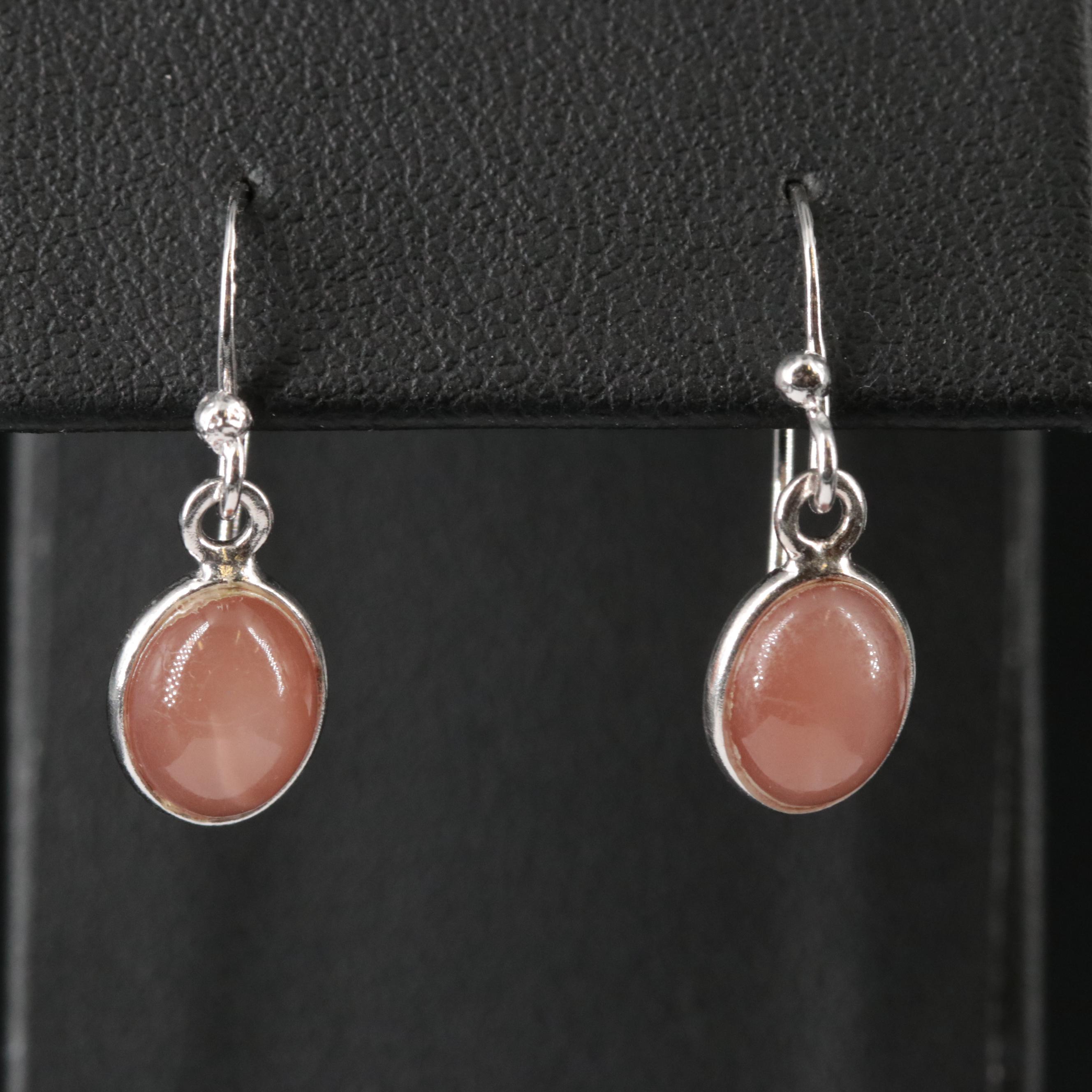 Sterling Moonstone Dangle Earrings