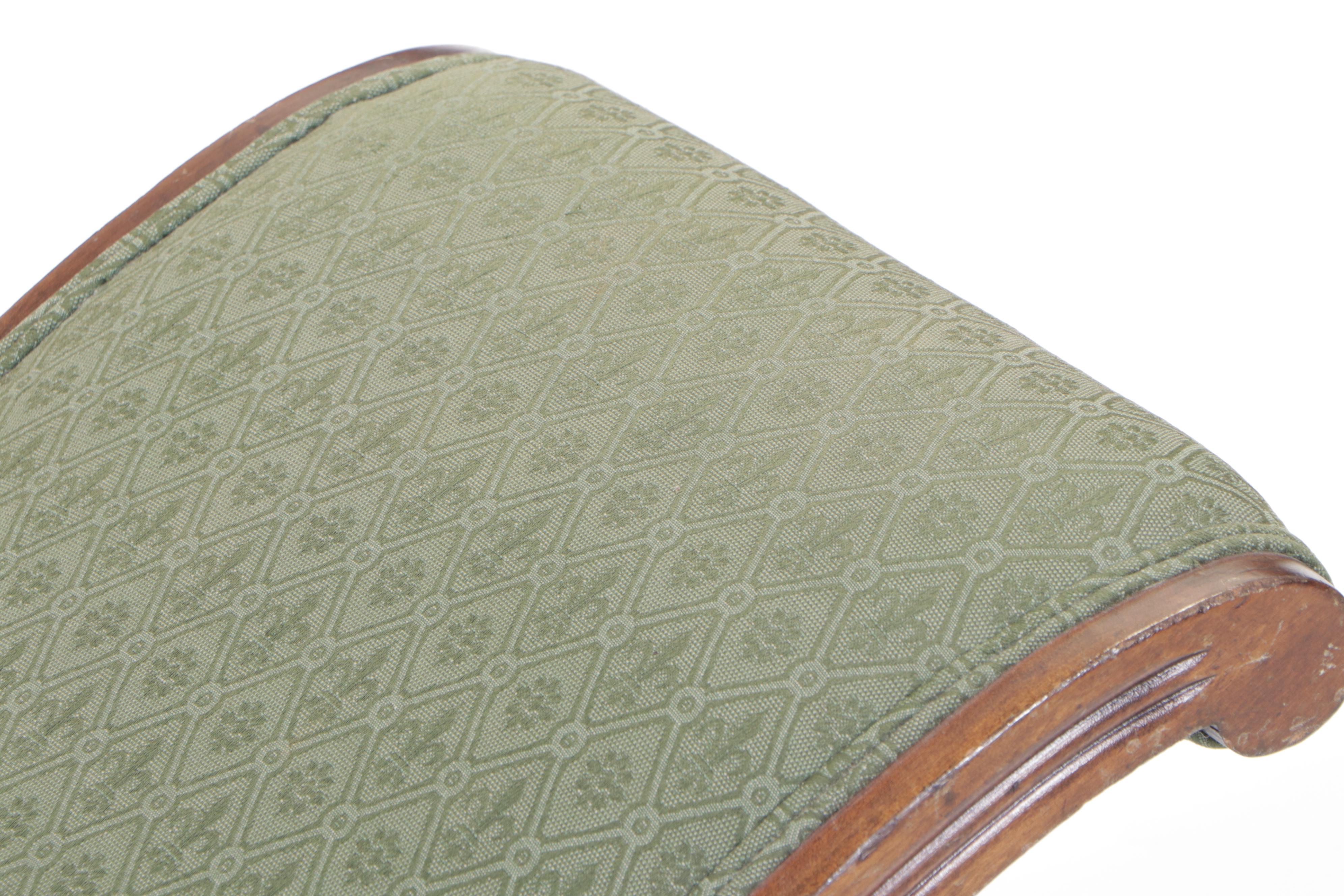 Victorian Birch Gout Stool, Late 19th Century