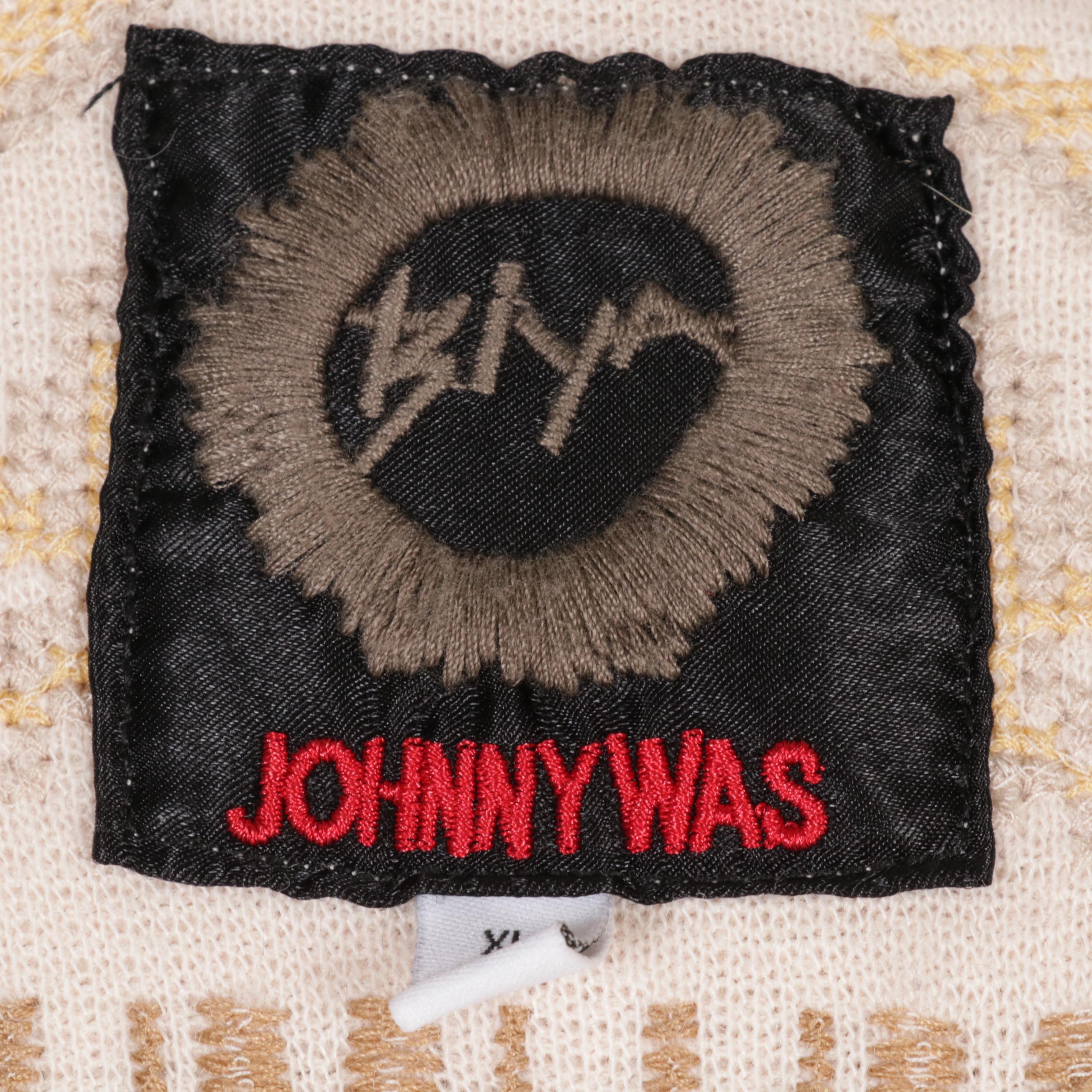 Biya by Johnny Was Cassius Embroidered Pom-Pom Sweater Coat