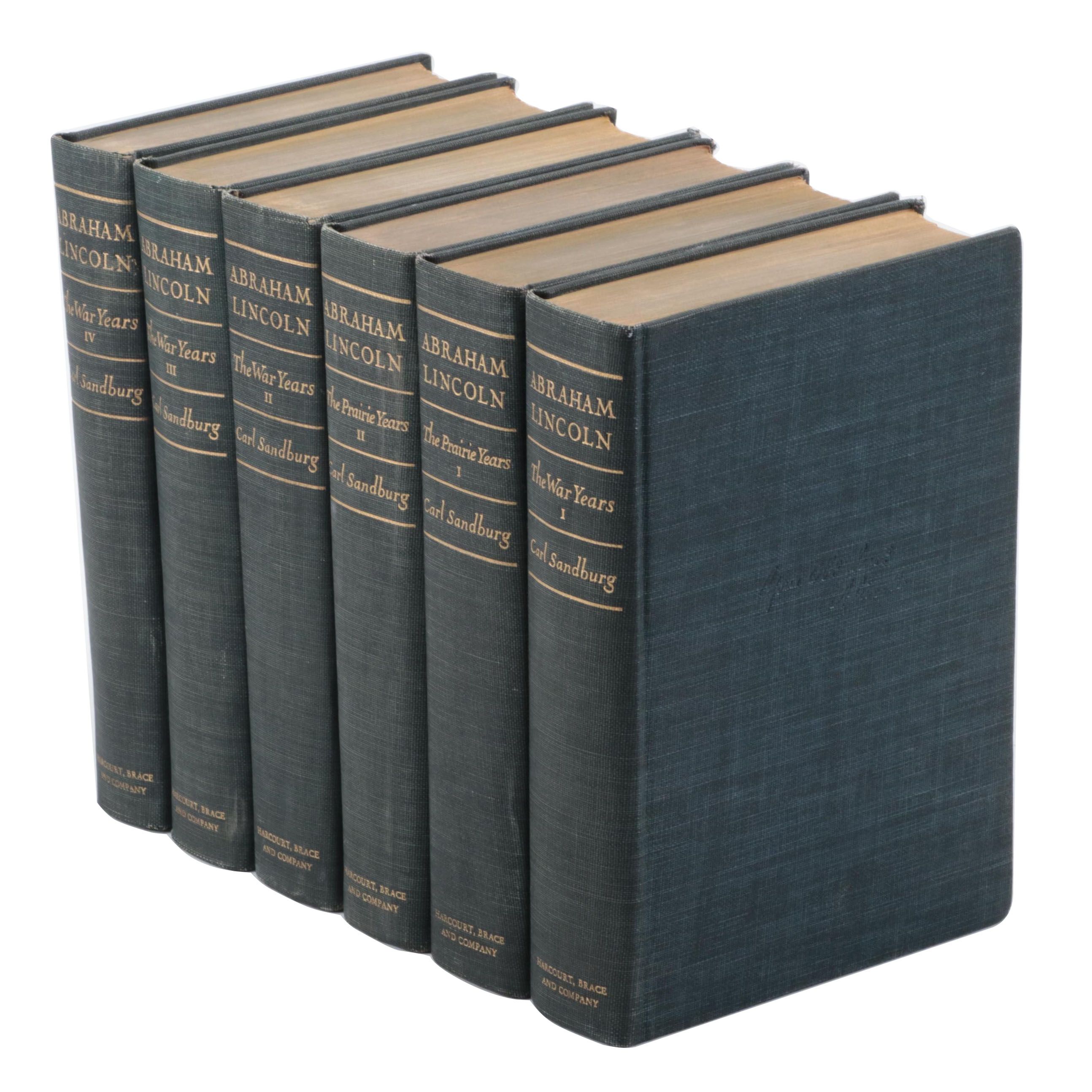 "Abraham Lincoln: The War Years" and "The Prairie Years" by Carl Sandburg