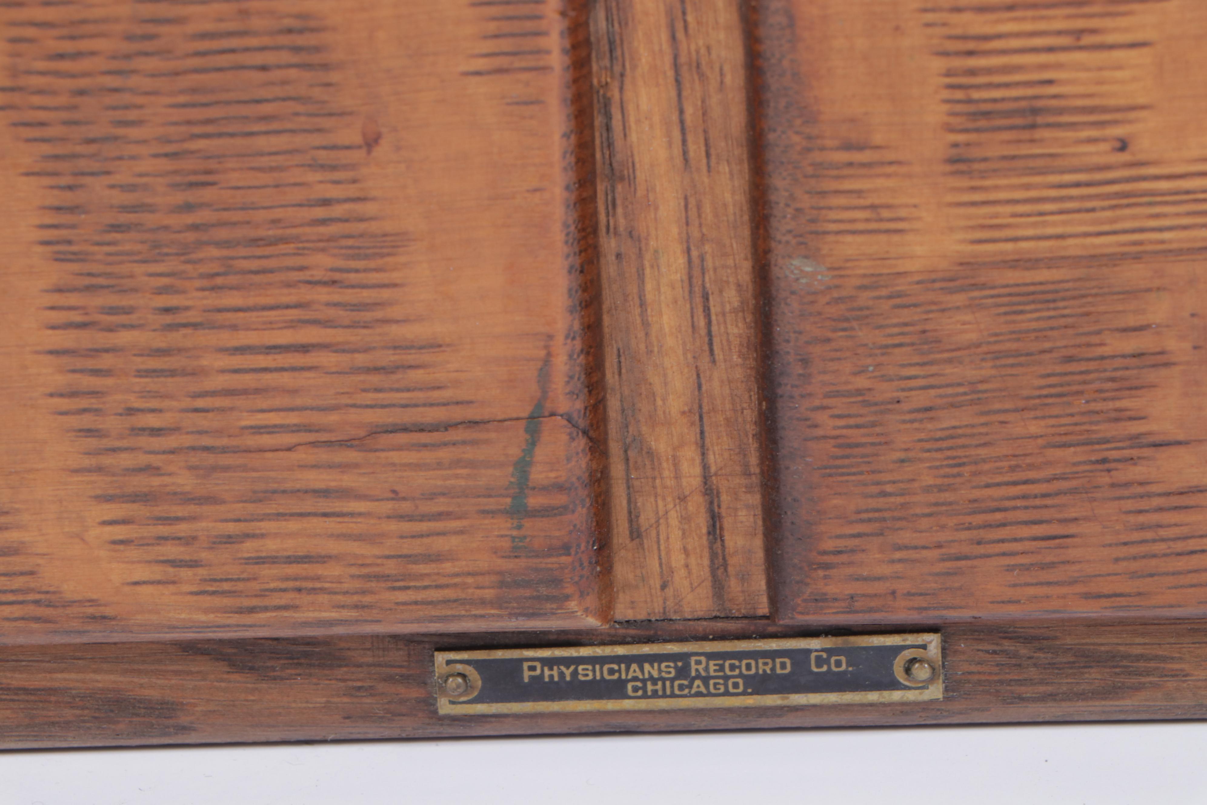 Macey Quartersawn Oak Four-Drawer Card File, Early 20th Century