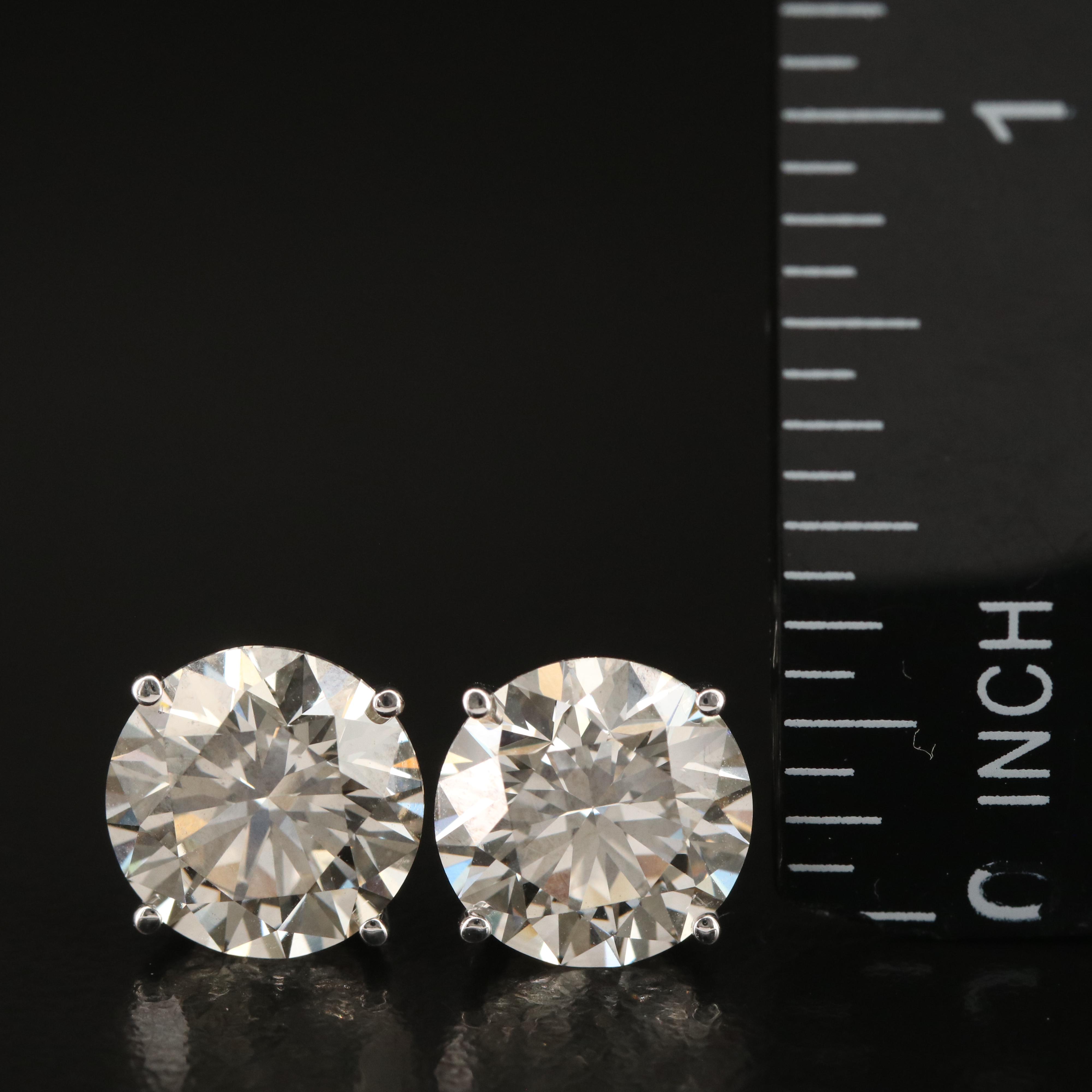 14K 5.96 CTW Lab Grown Diamond Stud Earrings