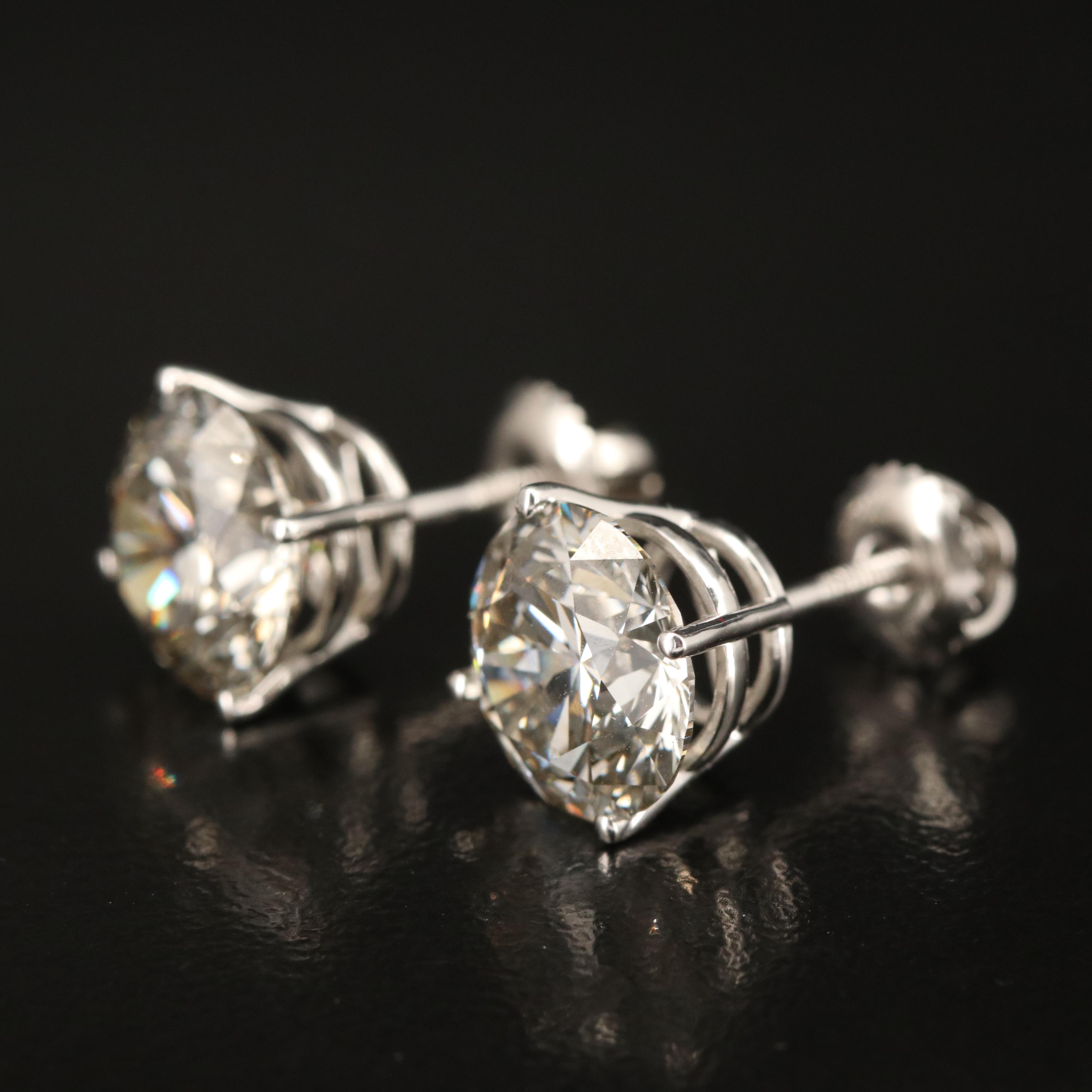 14K 5.96 CTW Lab Grown Diamond Stud Earrings