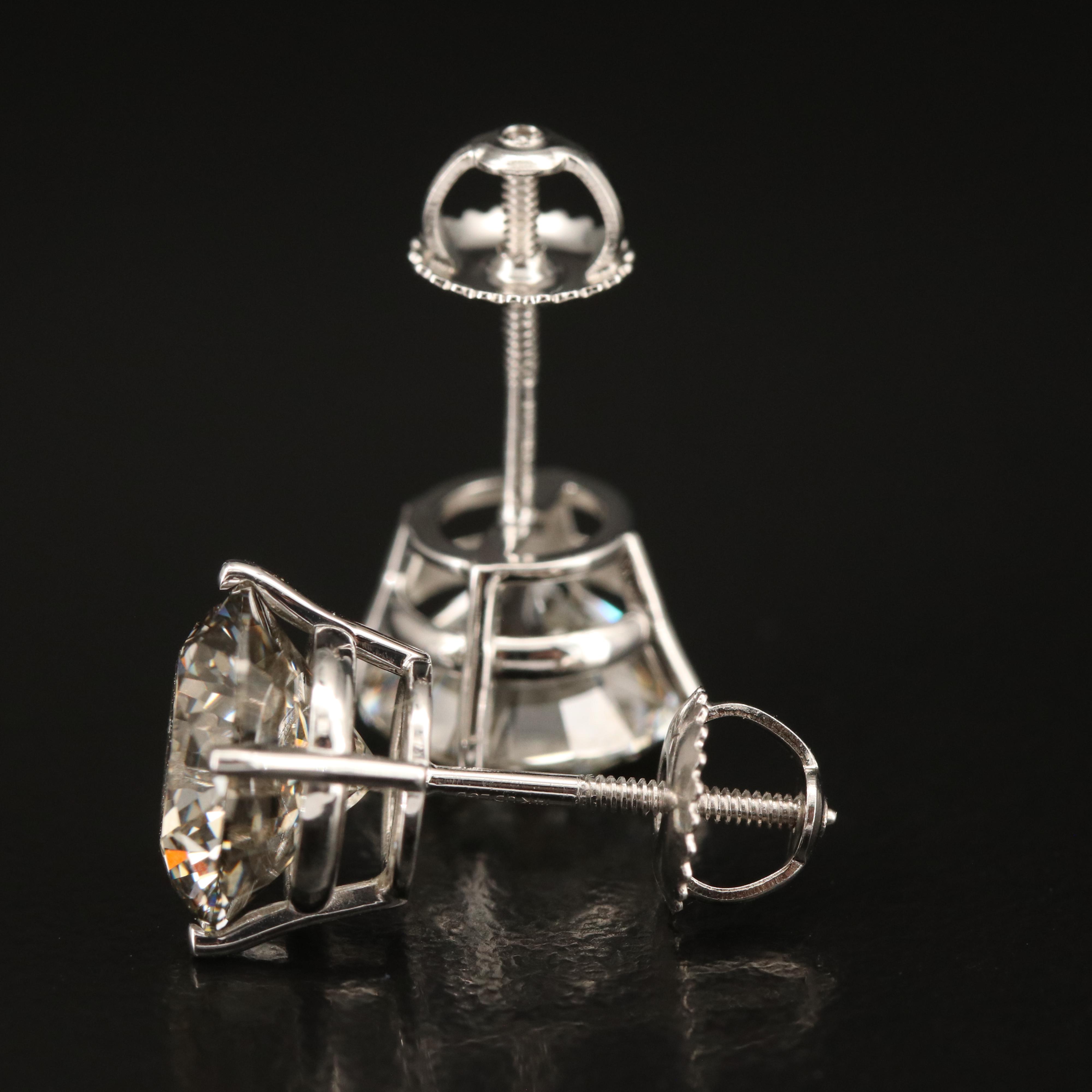 14K 5.96 CTW Lab Grown Diamond Stud Earrings