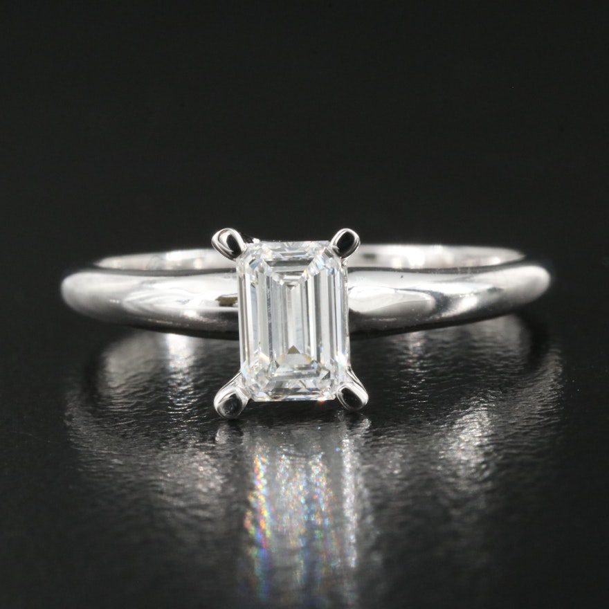 14K 0.65 CT Lab Grown Diamond Solitaire Ring