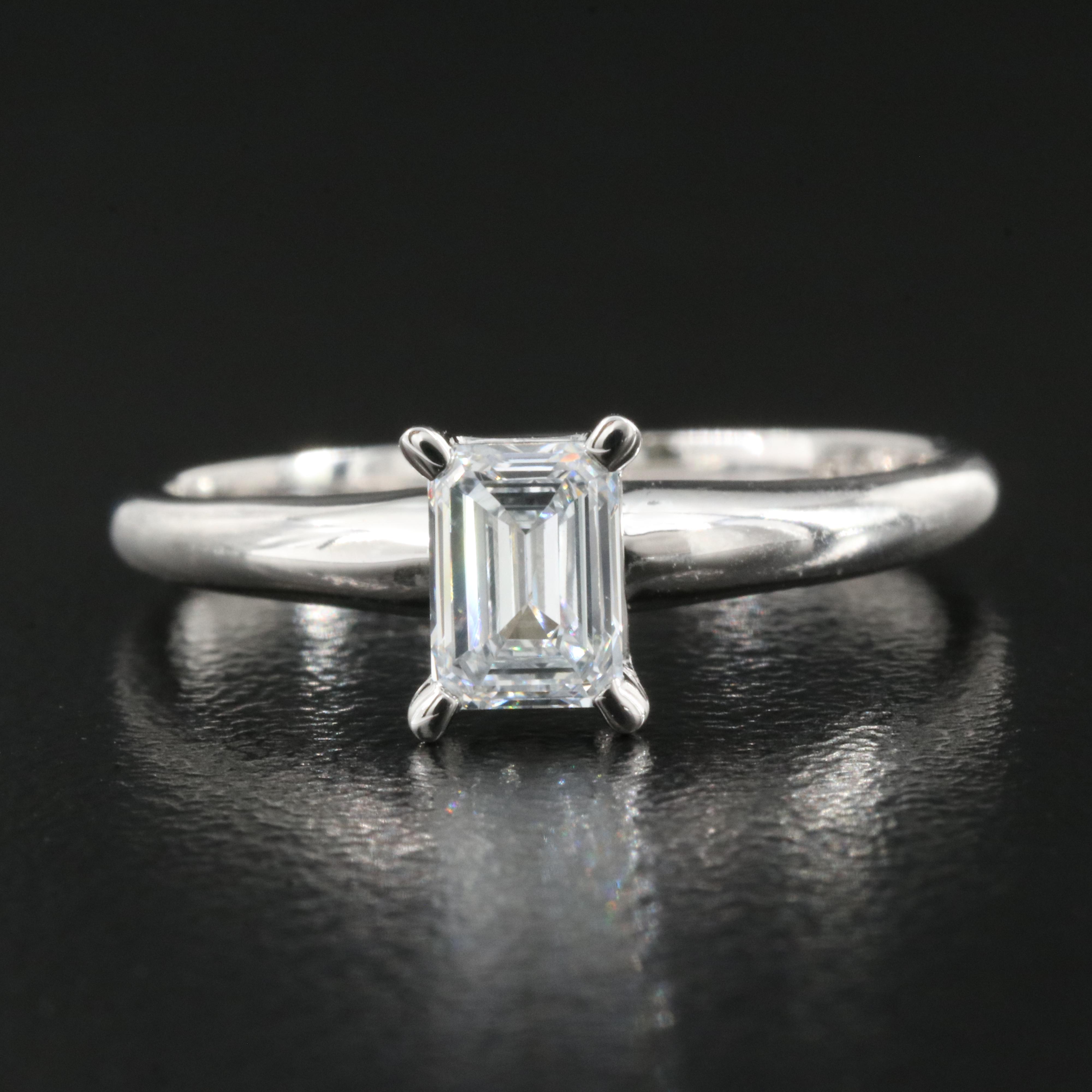 14K 0.59 CT Lab Grown Diamond Solitaire Ring
