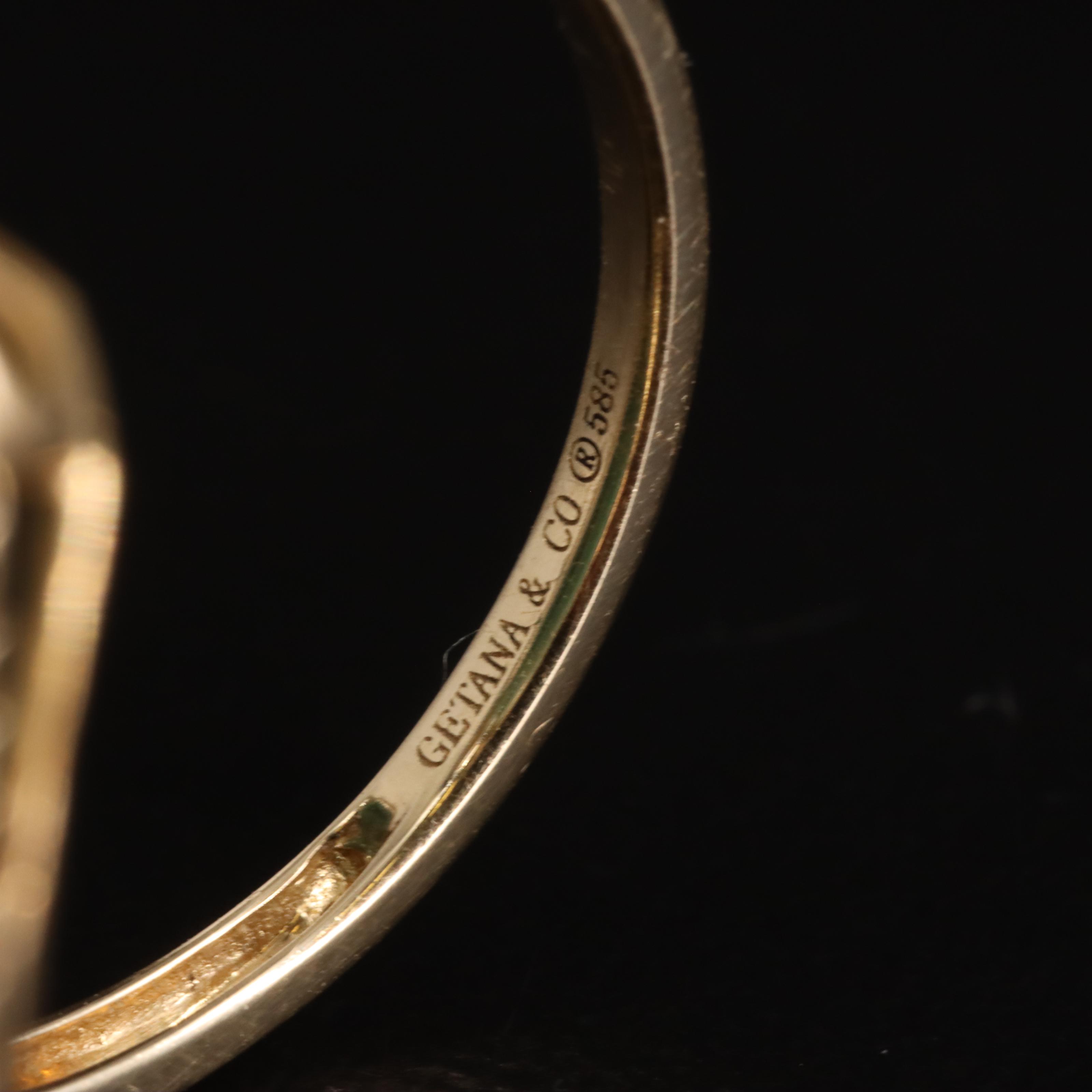 14K Beryl and Diamond Ring