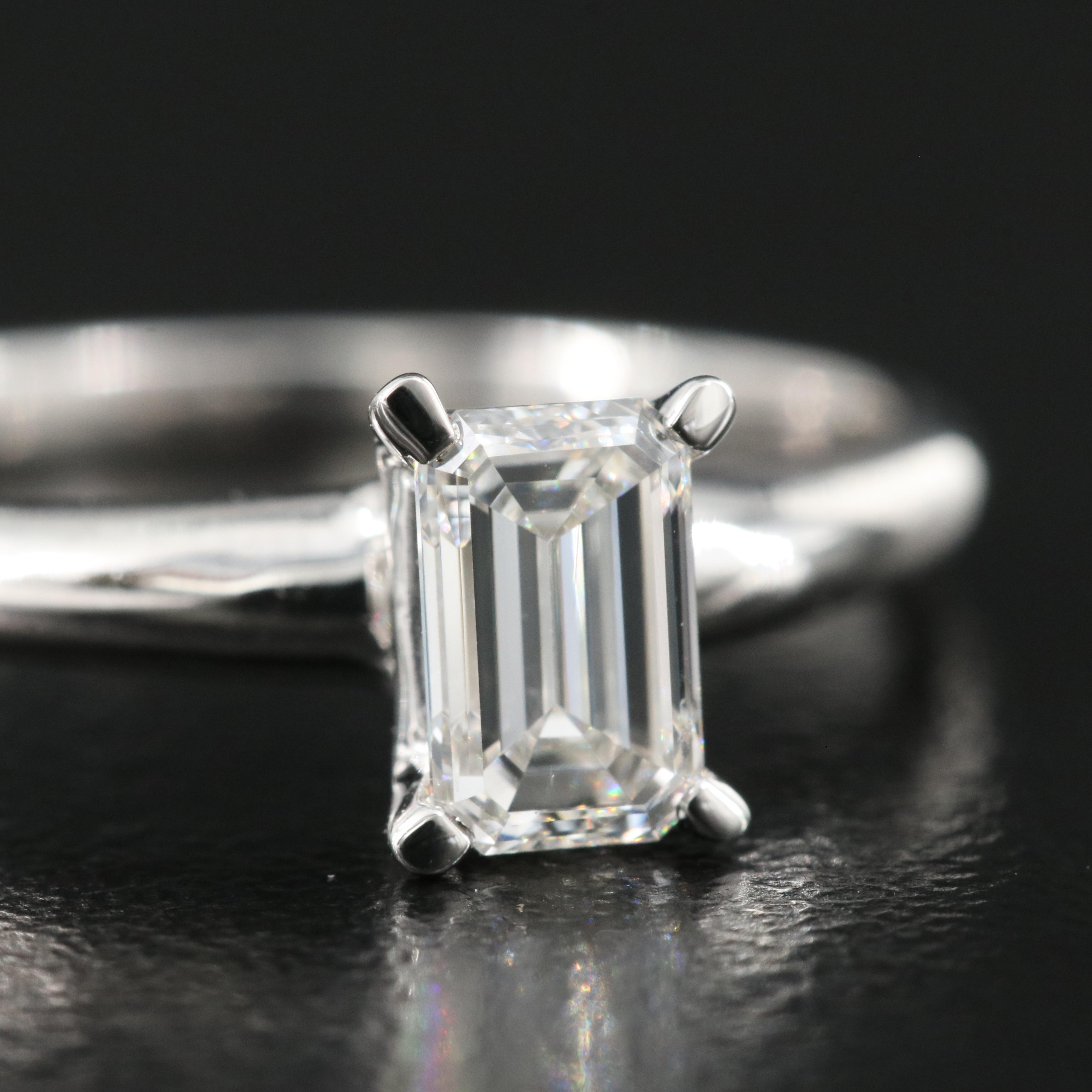 14K 0.66 CT Lab Grown Diamond Solitaire Ring