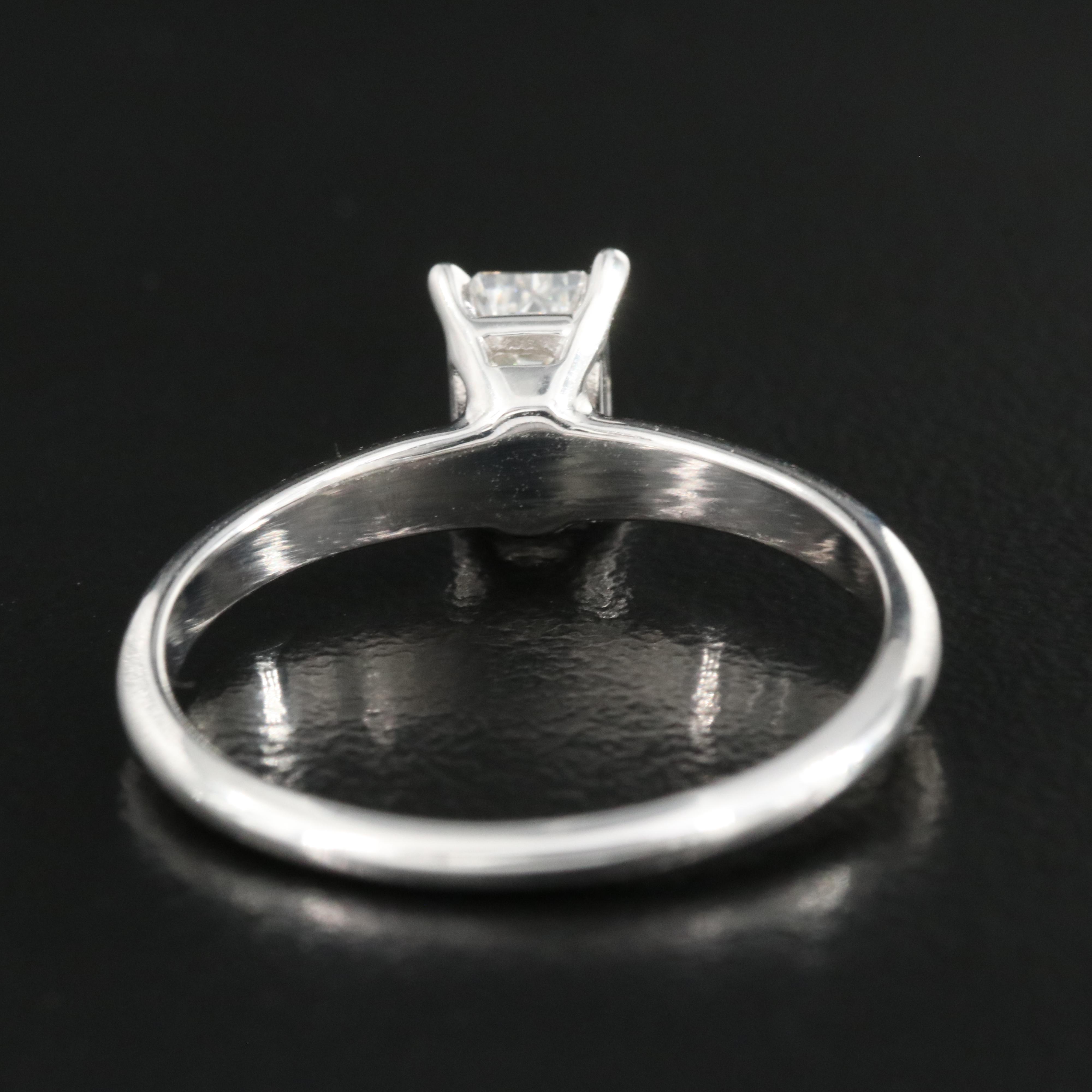 14K 0.66 CT Lab Grown Diamond Solitaire Ring