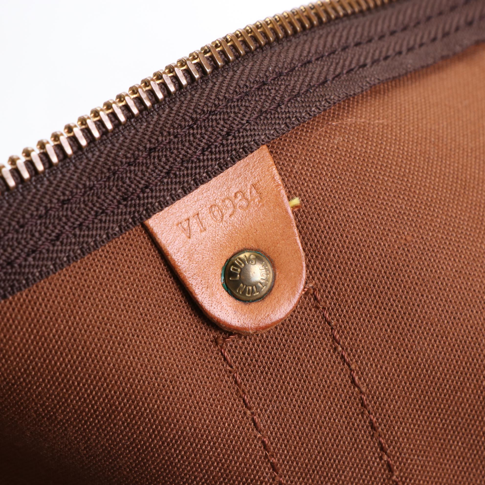 Louis Vuitton Keepall 55 in Monogram Canvas and Vachetta Leather