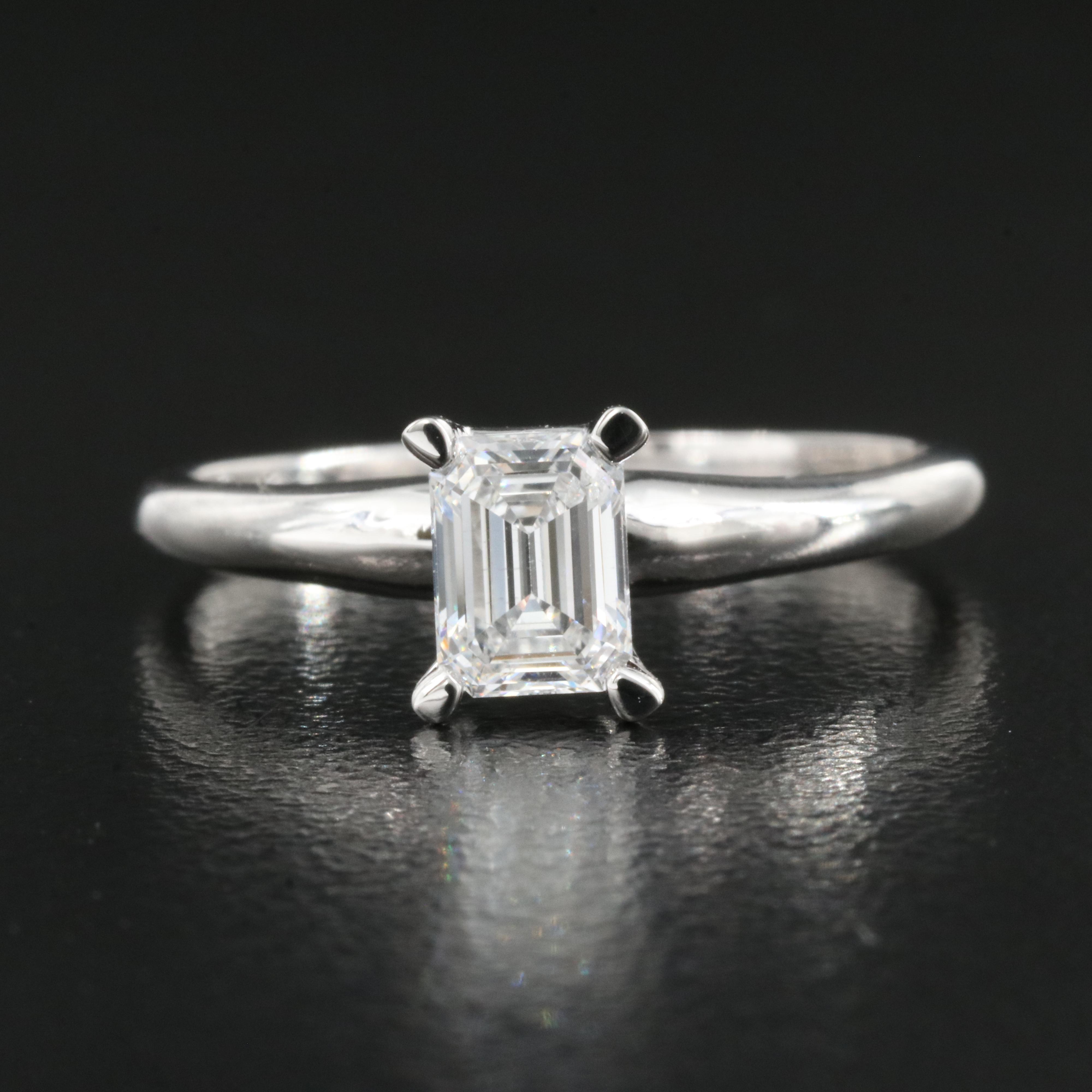14K 0.67 CT Lab Grown Diamond Solitaire Ring