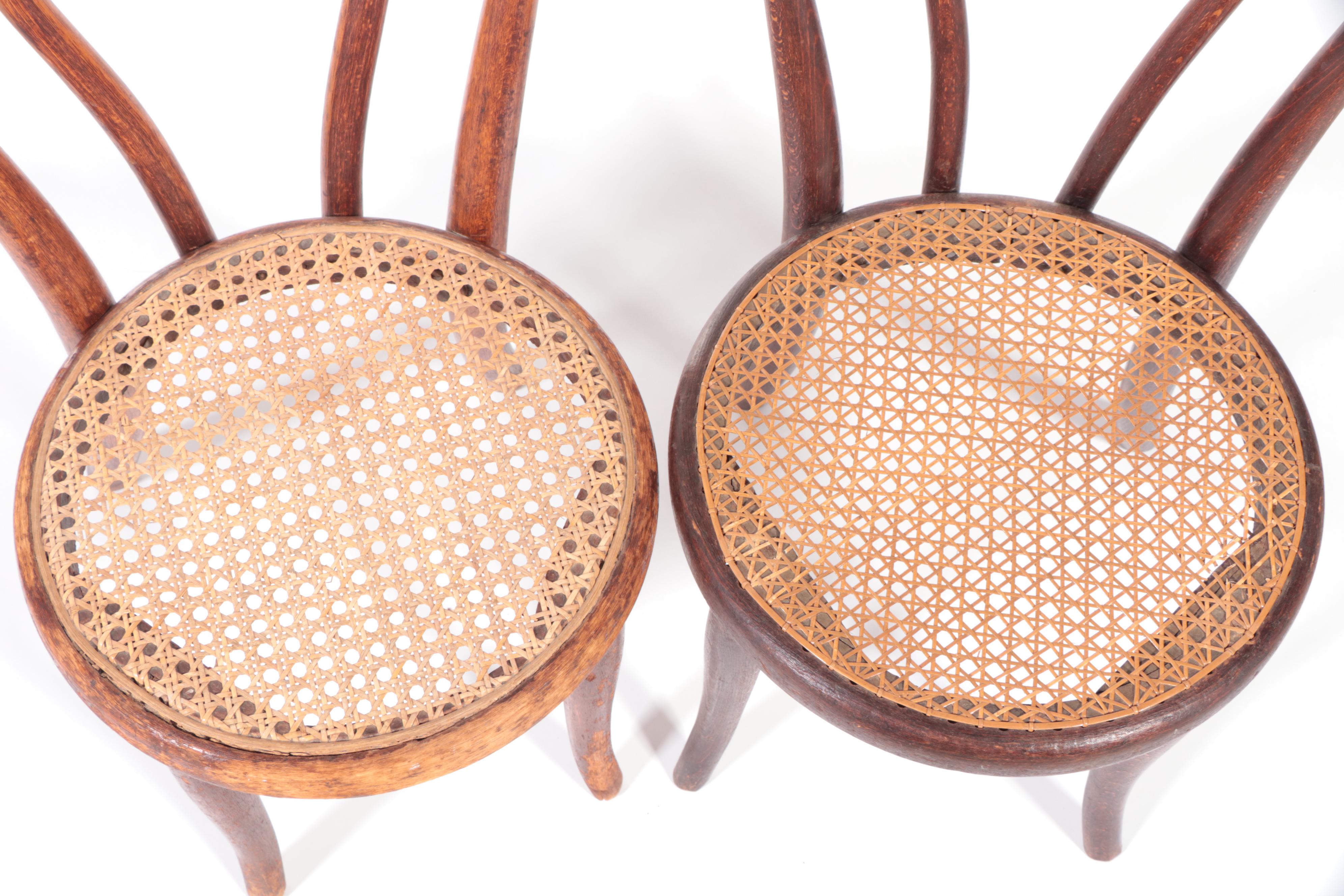 Two Thonet Style Bentwood Child's Side Chairs, circa 1900