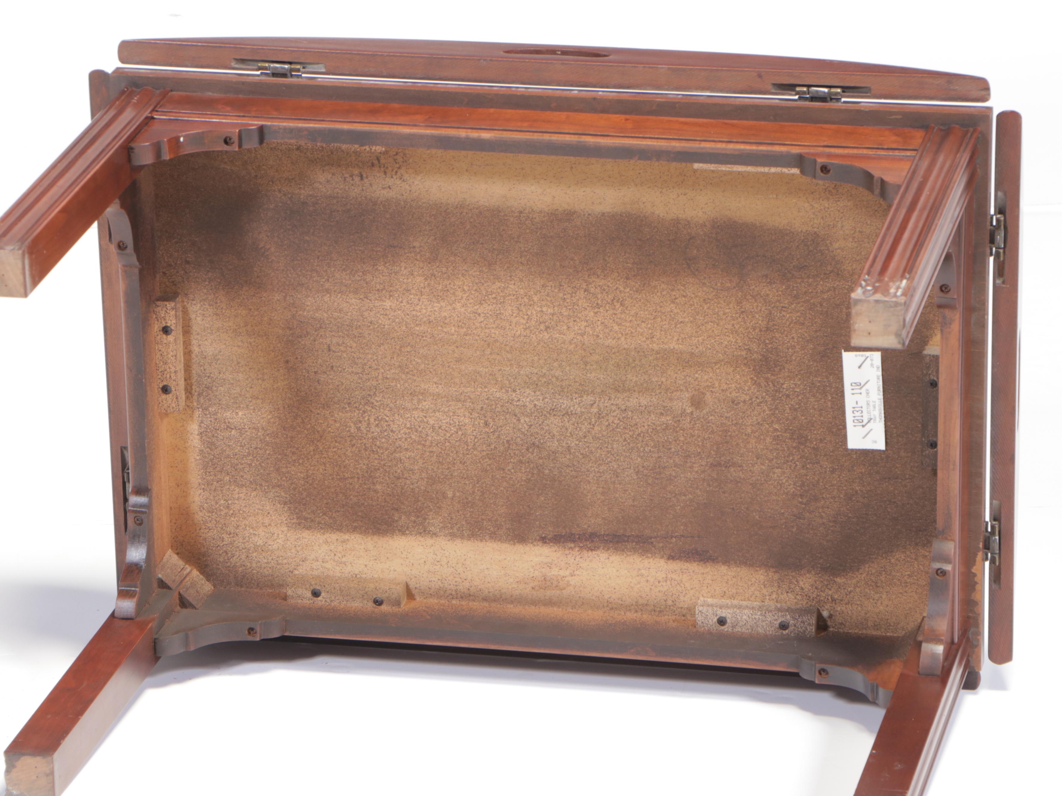 Thomasville Chippendale Style Cherrywood Butler's Tray Coffee Table