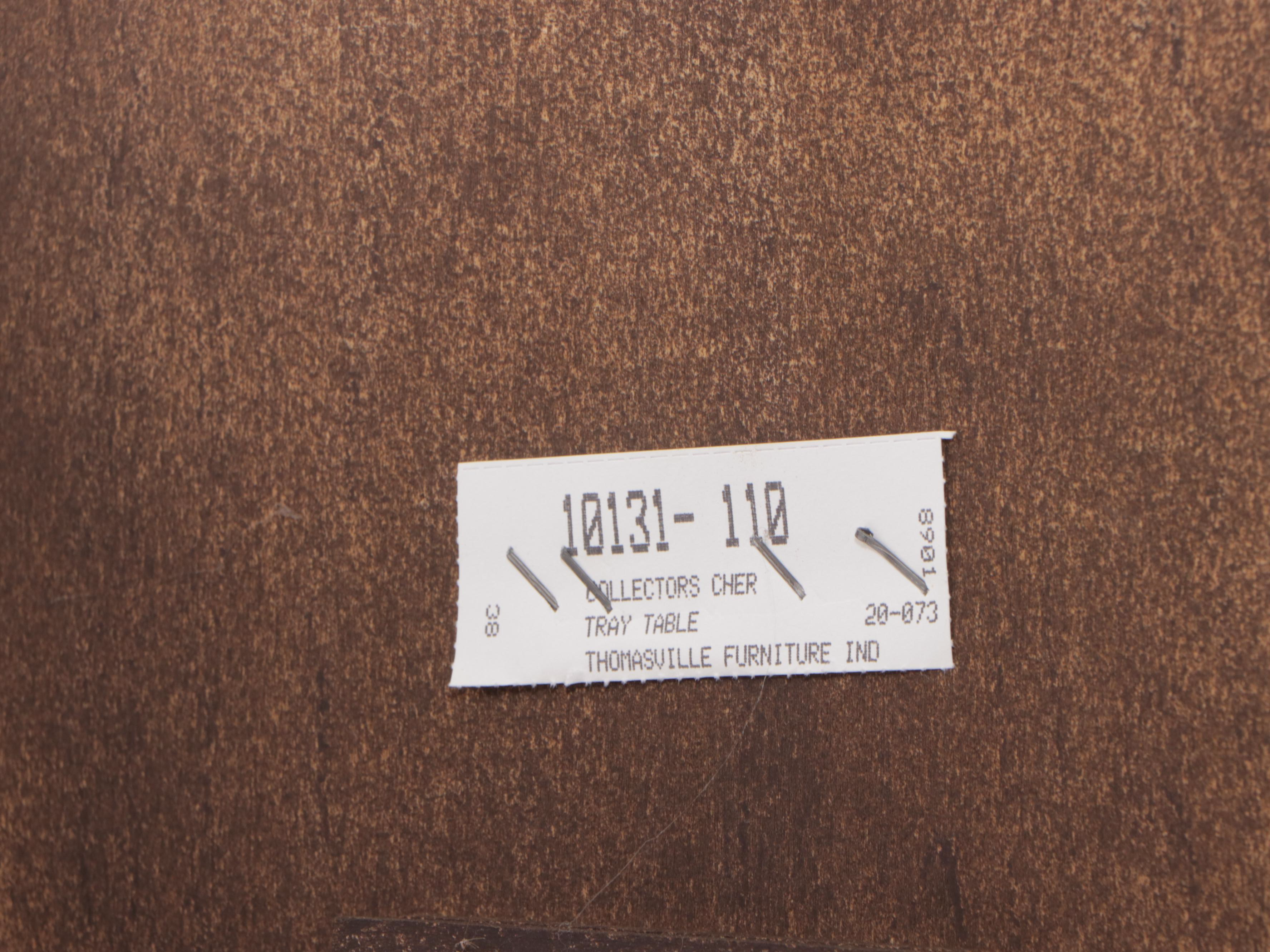 Thomasville Chippendale Style Cherrywood Butler's Tray Coffee Table