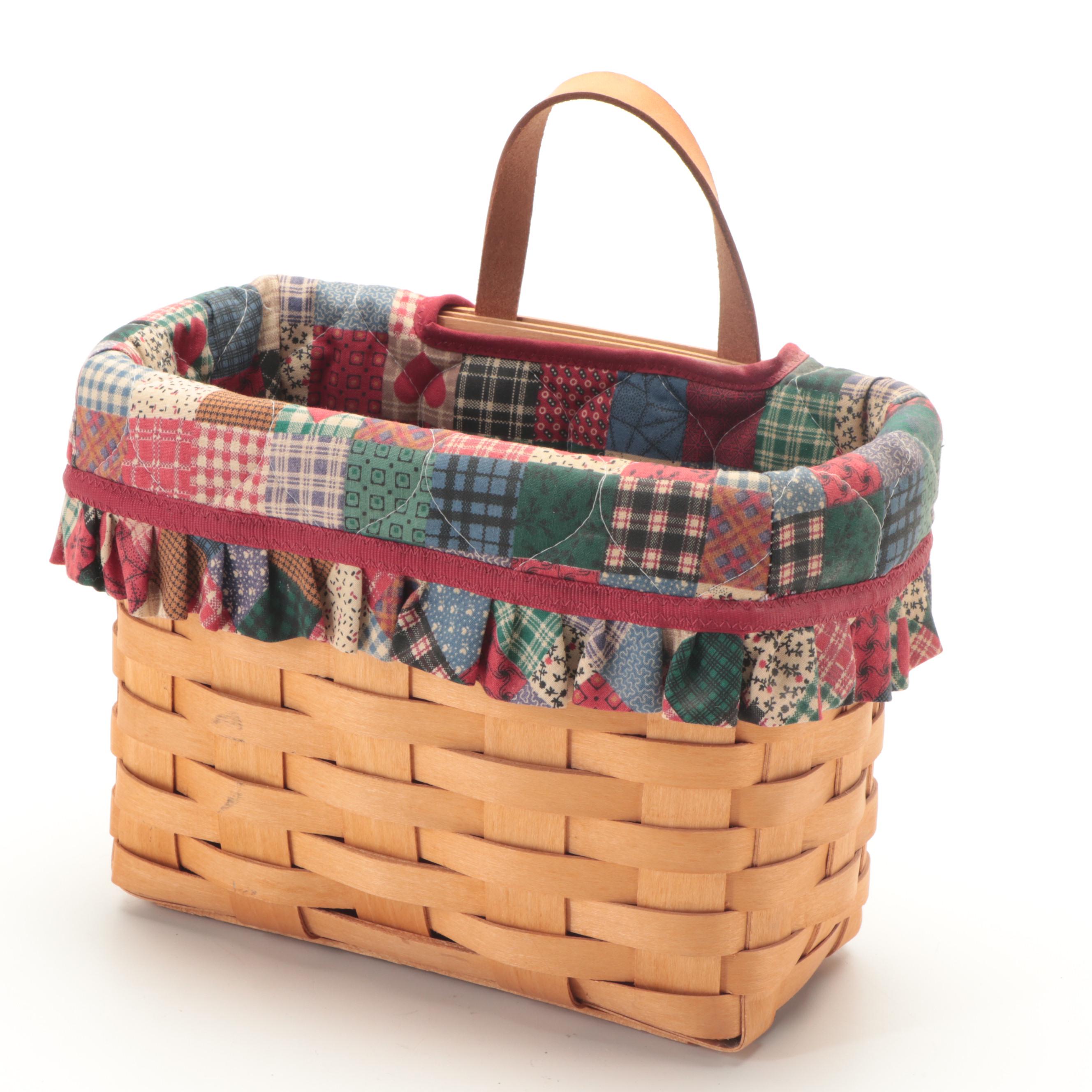 Redmon Picnic Basket with Longaberger Kiddie Purse and Royce Hanging Basket