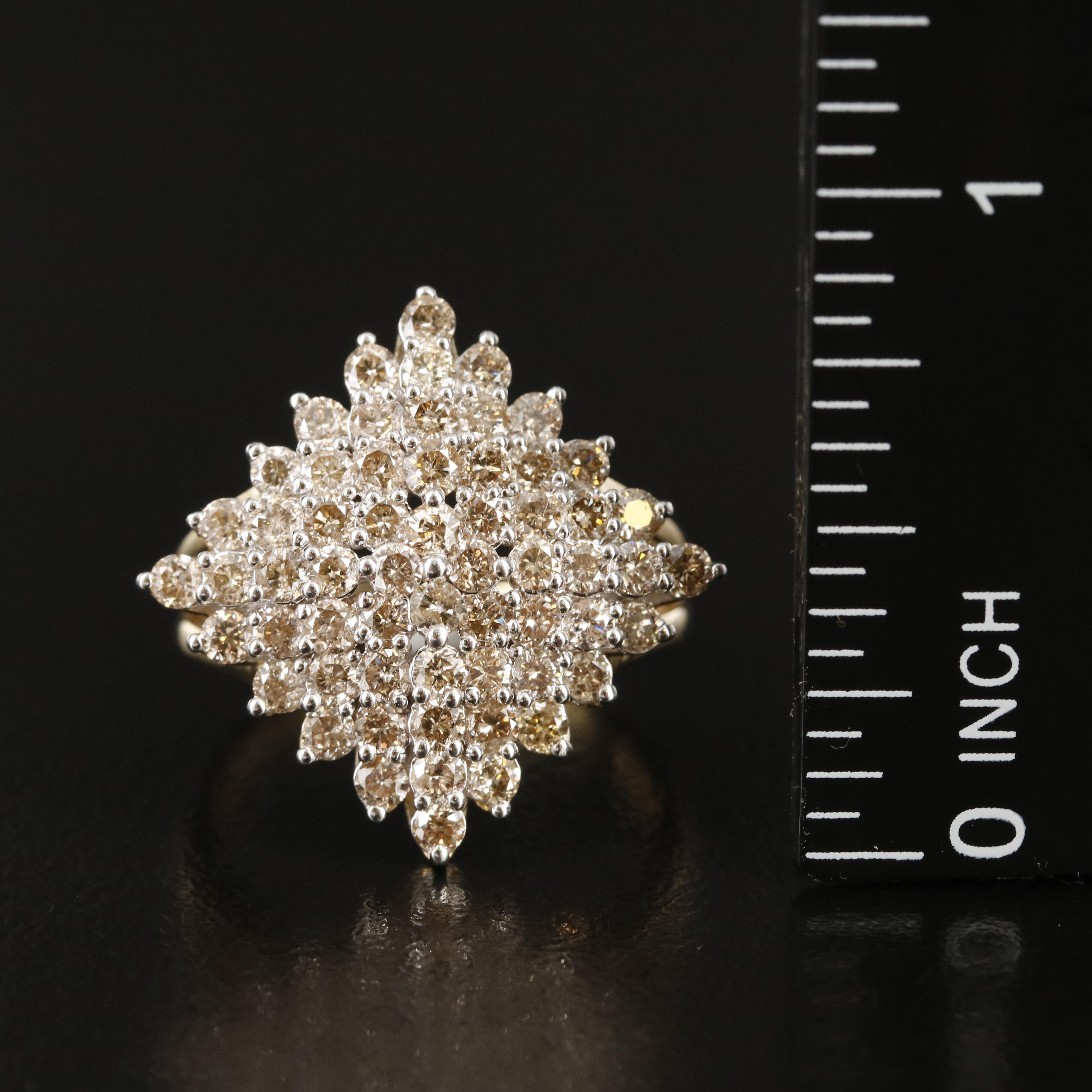 Sterling 2.05 CTW Diamond Pyramid Ring