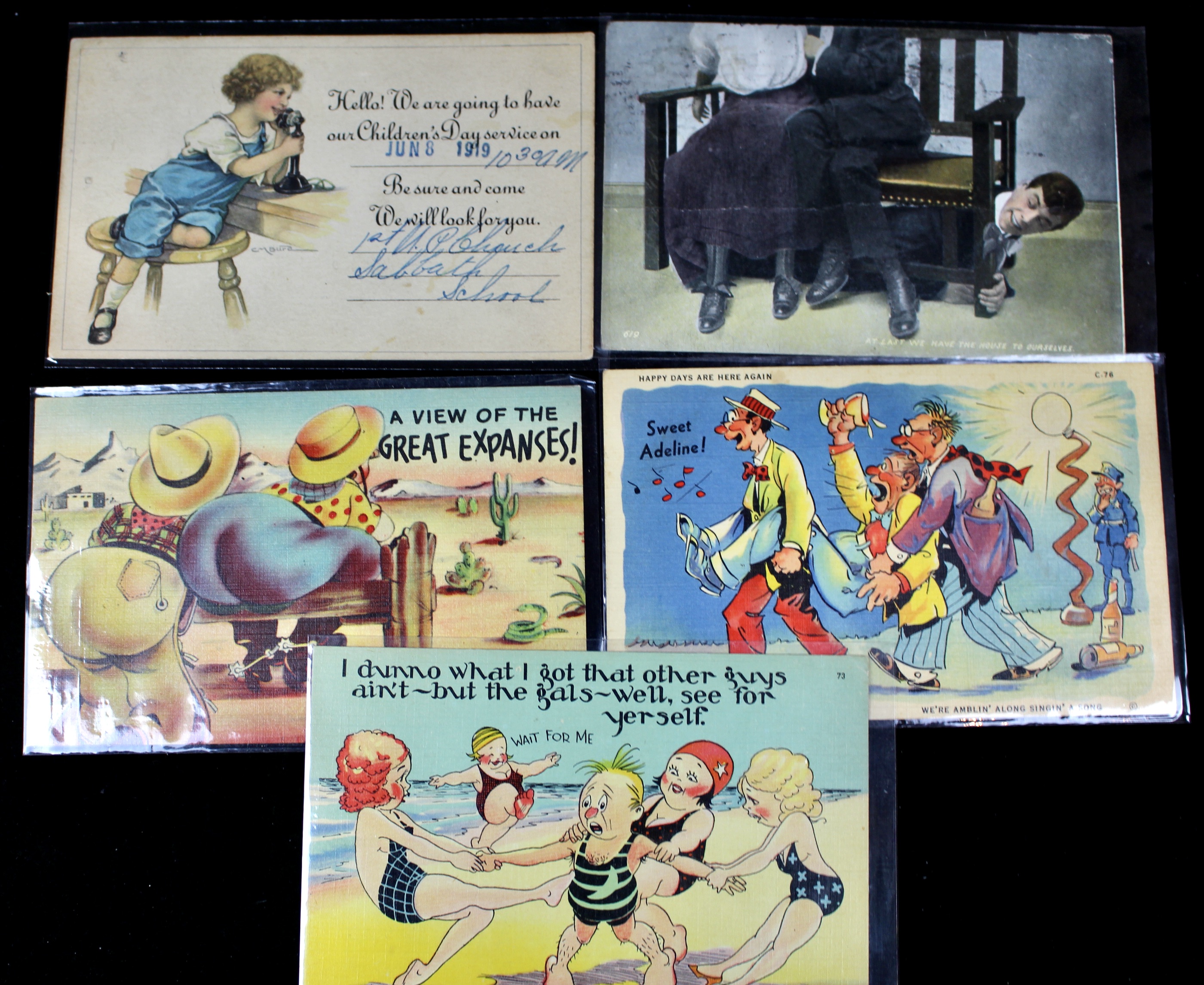 Ninety-Five Vintage Classic Postcards