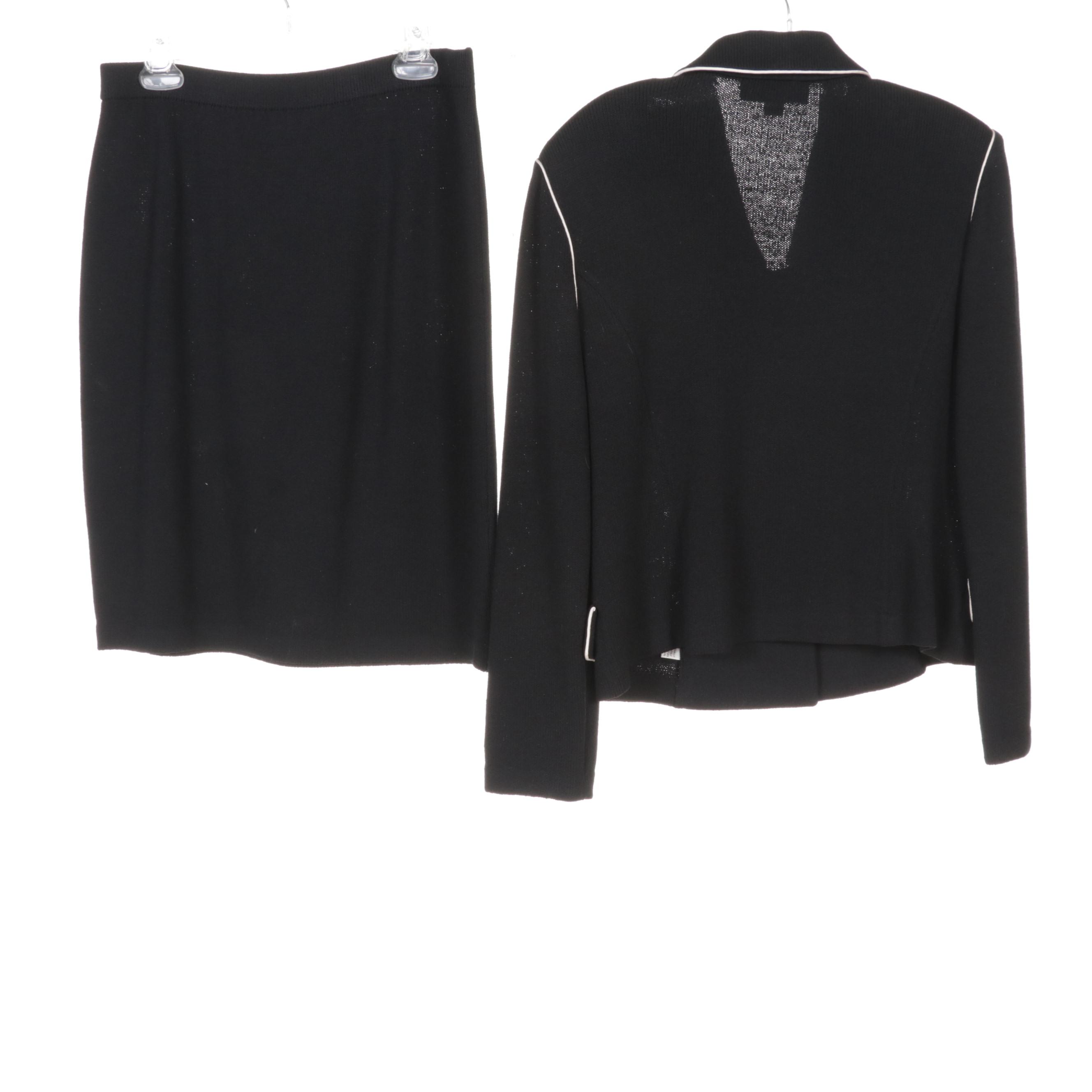 St. John Skirt Suits with Accent Buttons