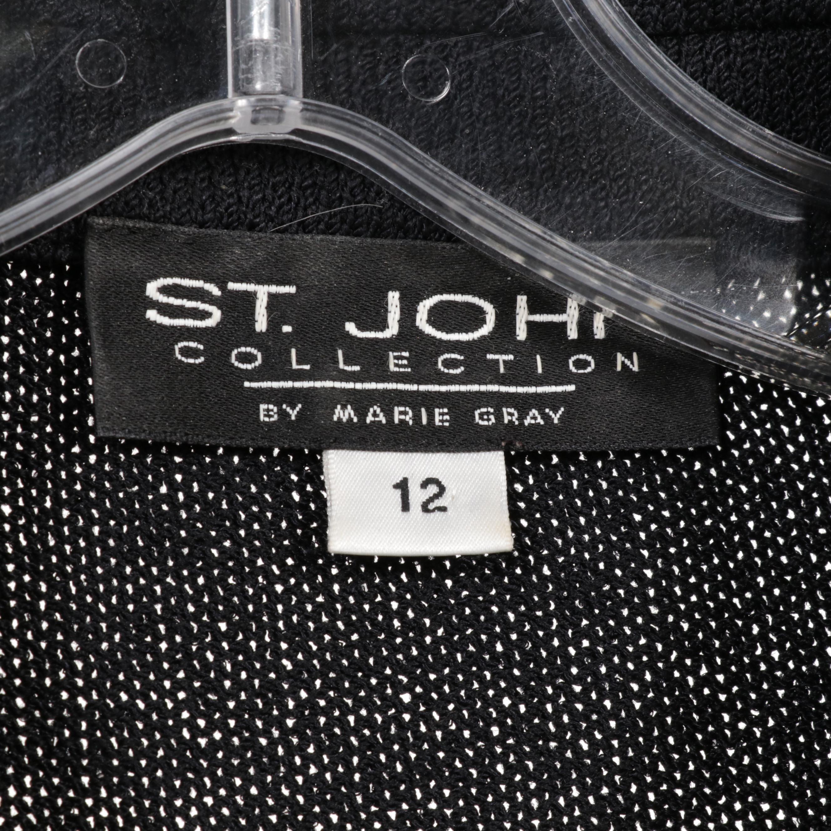 St. John Skirt Suits with Accent Buttons