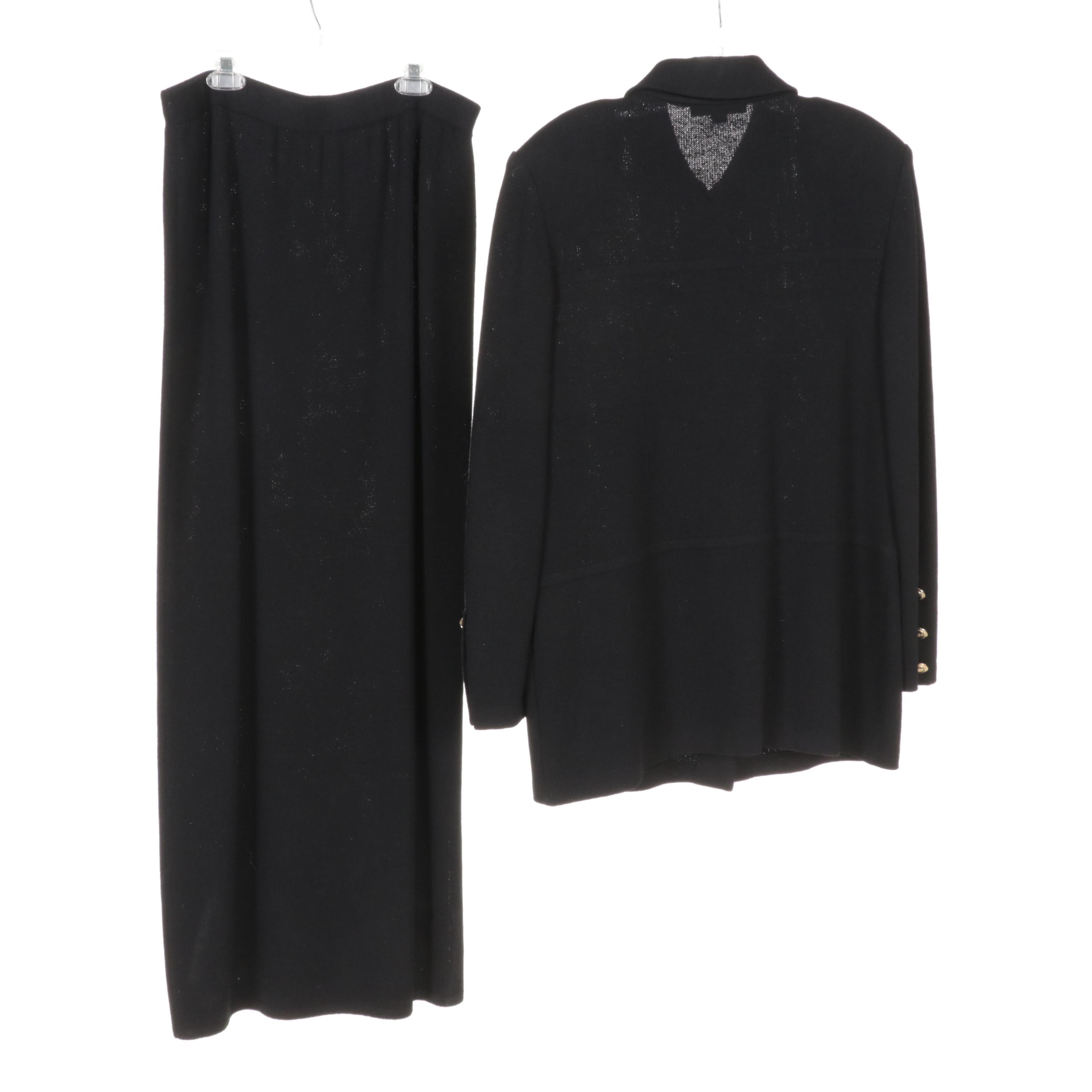 St. John Skirt Suits with Accent Buttons