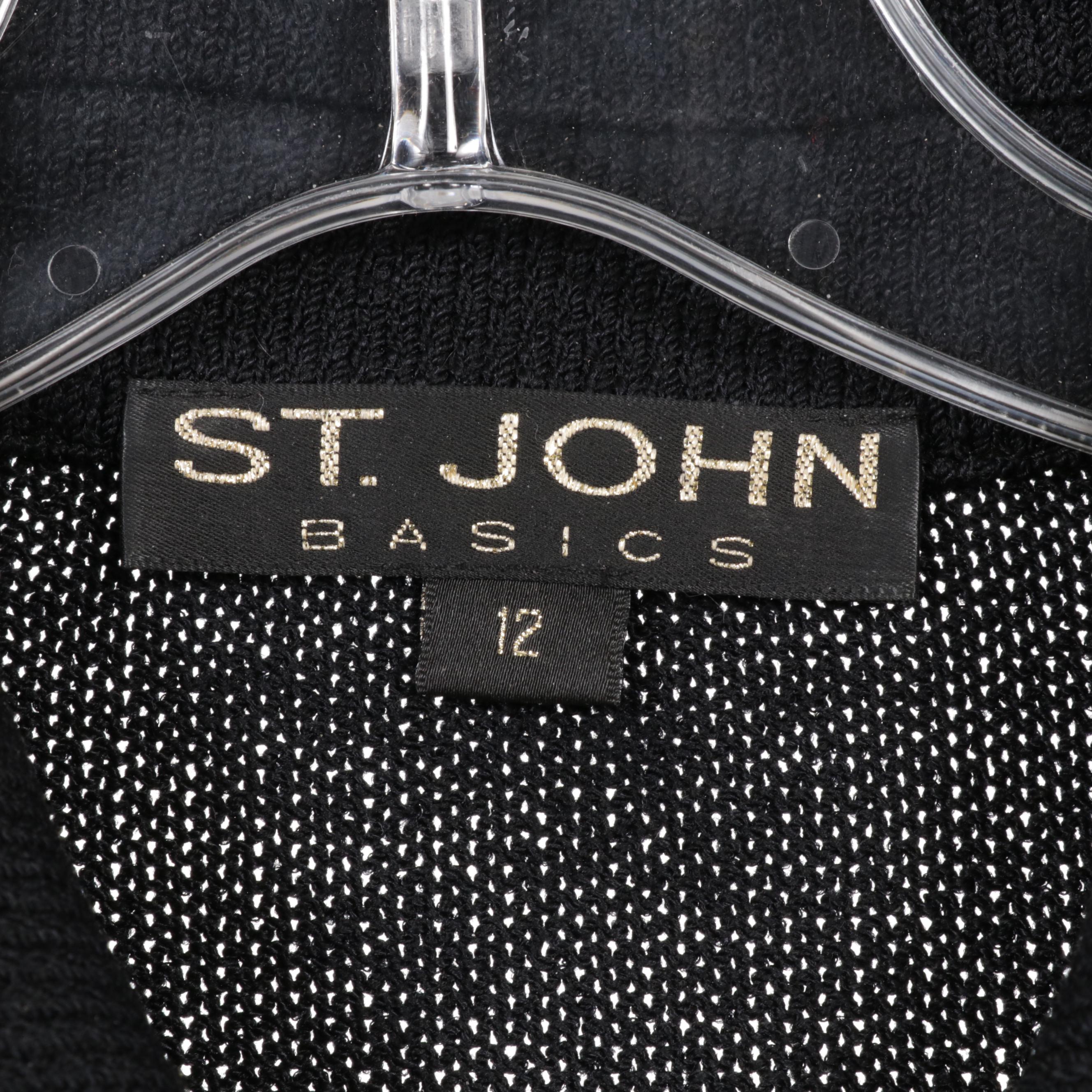 St. John Skirt Suits with Accent Buttons