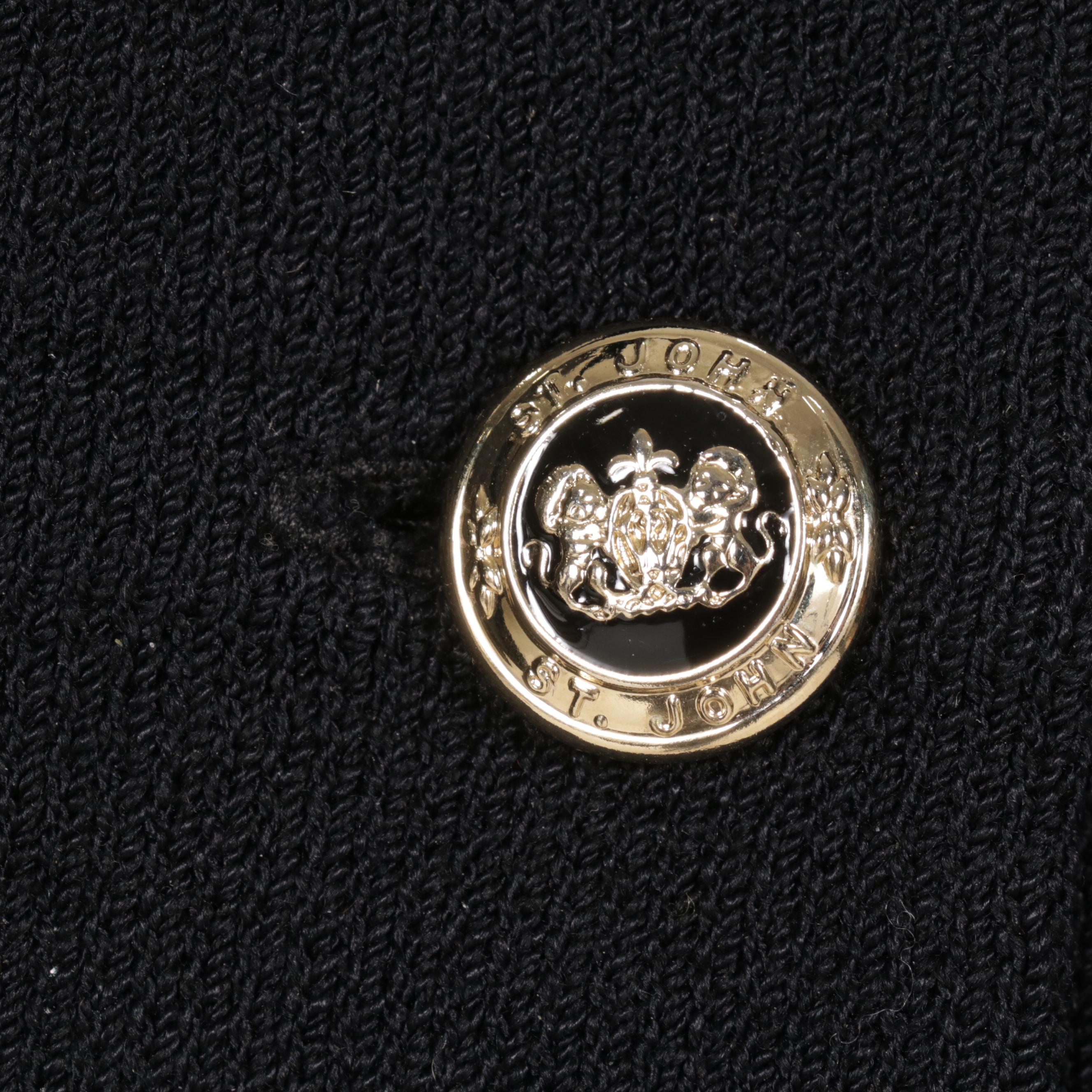 St. John Skirt Suits with Accent Buttons