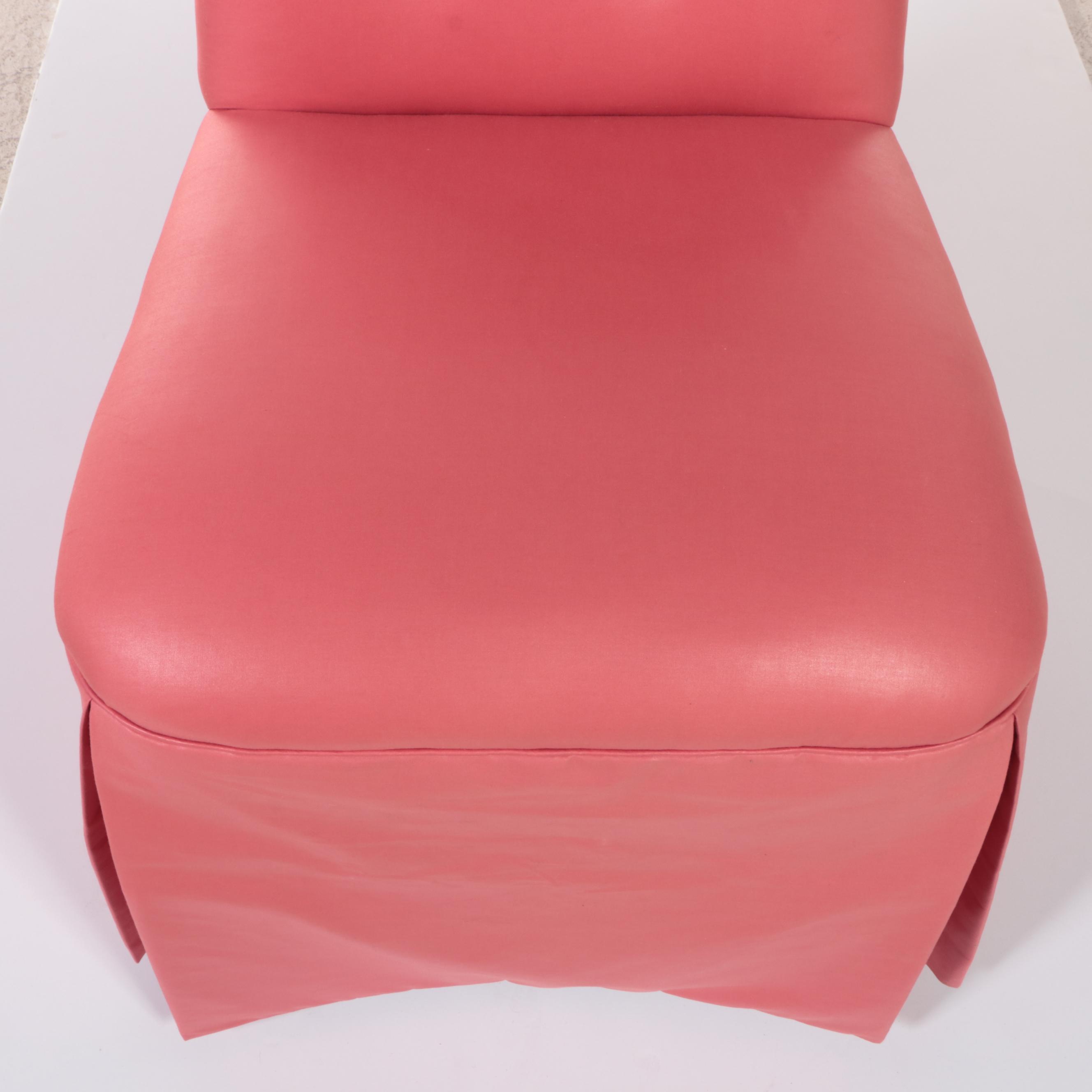 Custom-Upholstered and Buttoned-Down Side Chair, Late 20th Century