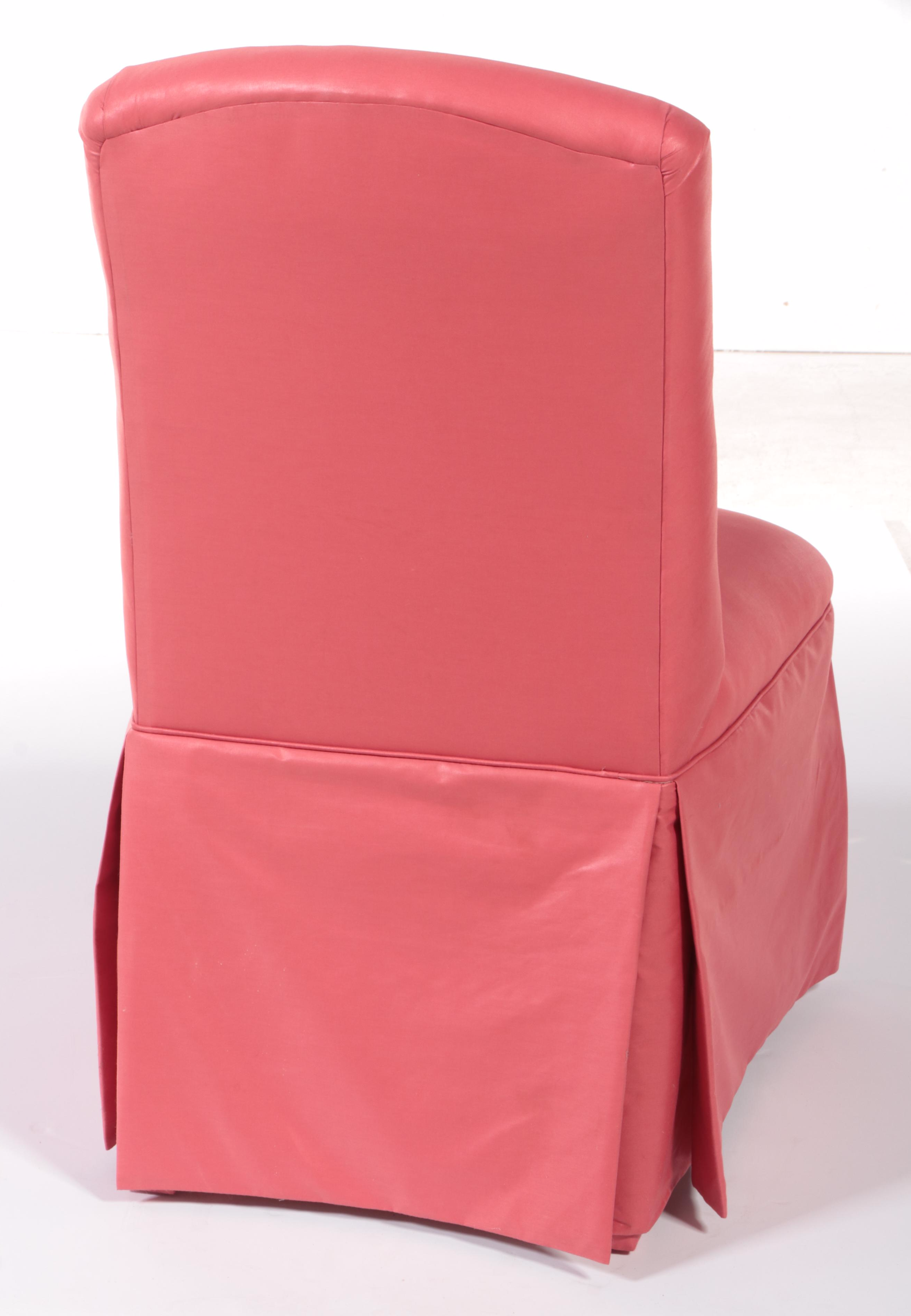 Custom-Upholstered and Buttoned-Down Side Chair, Late 20th Century