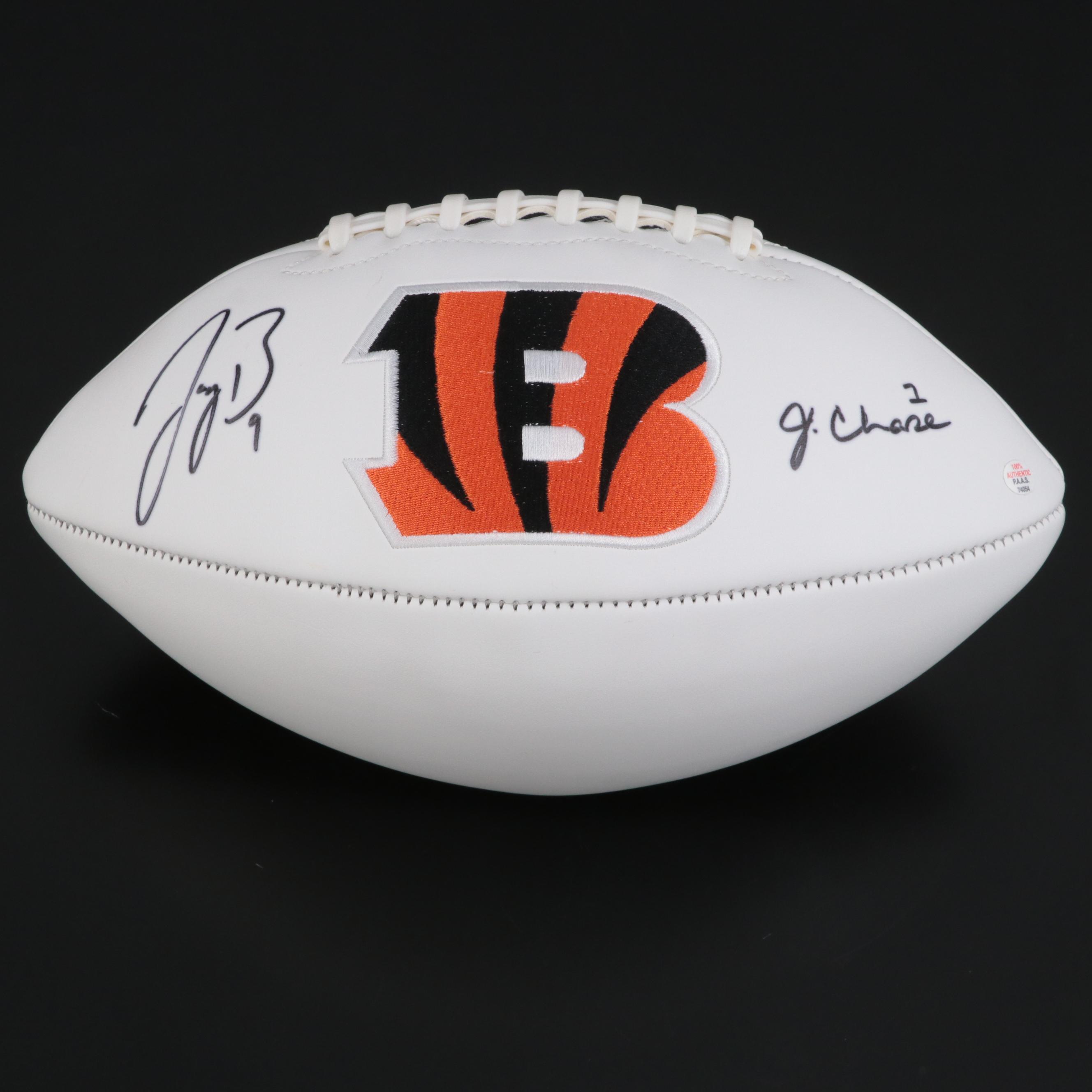 Cincinnati Bengals Joe Burrow, Ja'Marr Chase Signed Jarden Sports Football
