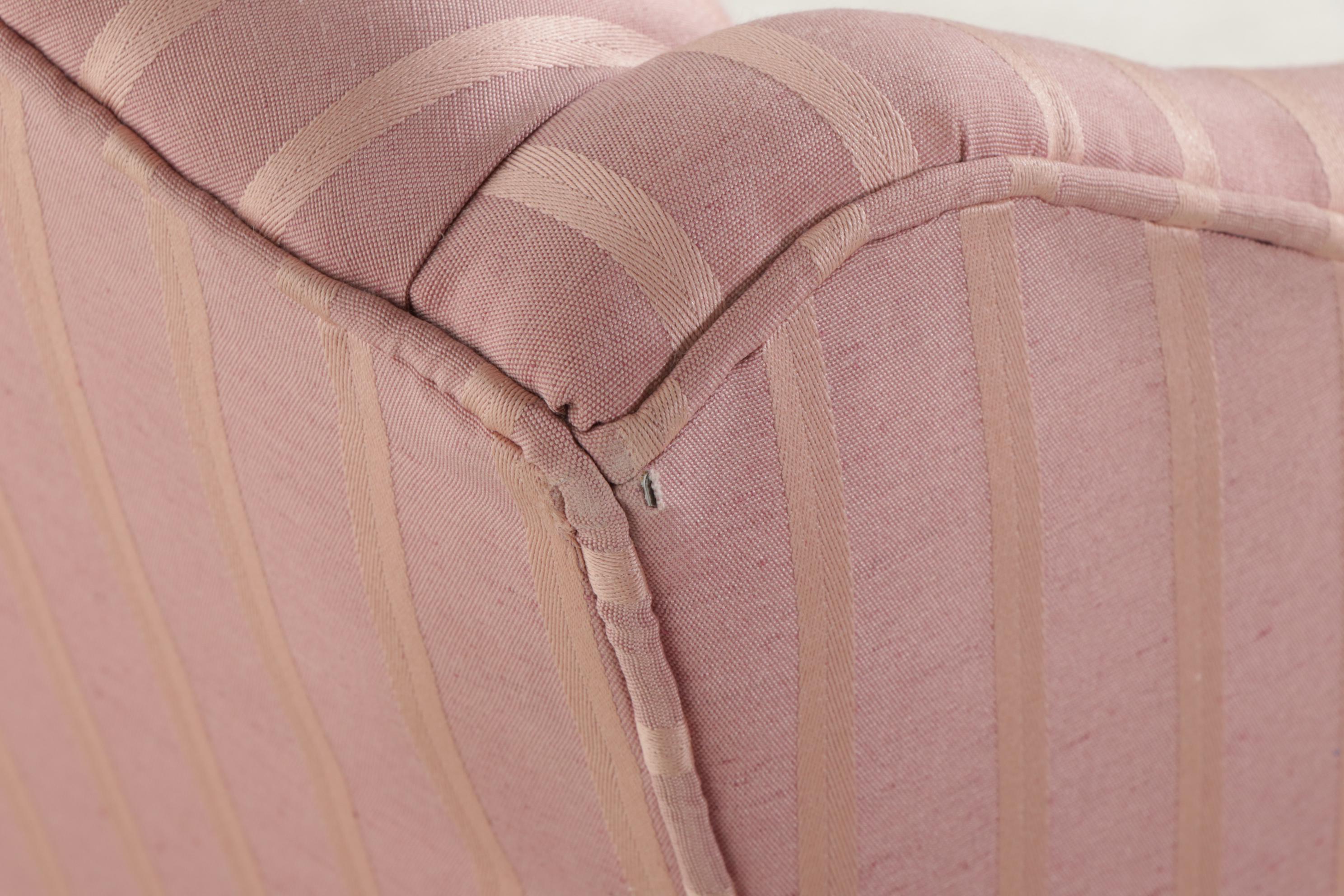 Laine Upholstering Co. Queen Anne Style Wingback Chair, Late 20th Century