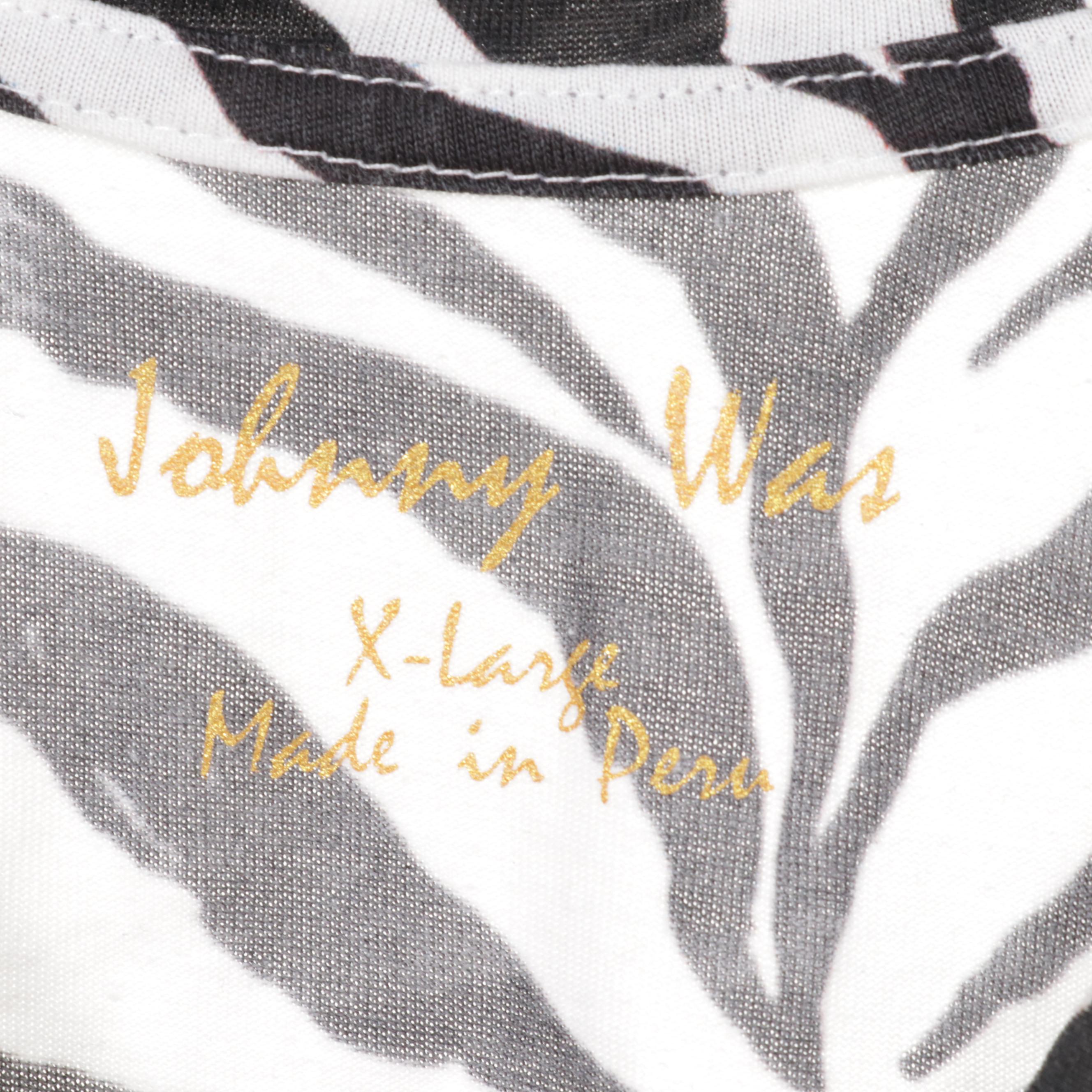 Michael Kors Belted Dress With Johnny Was Printed Zebra and Embroidered Shirts