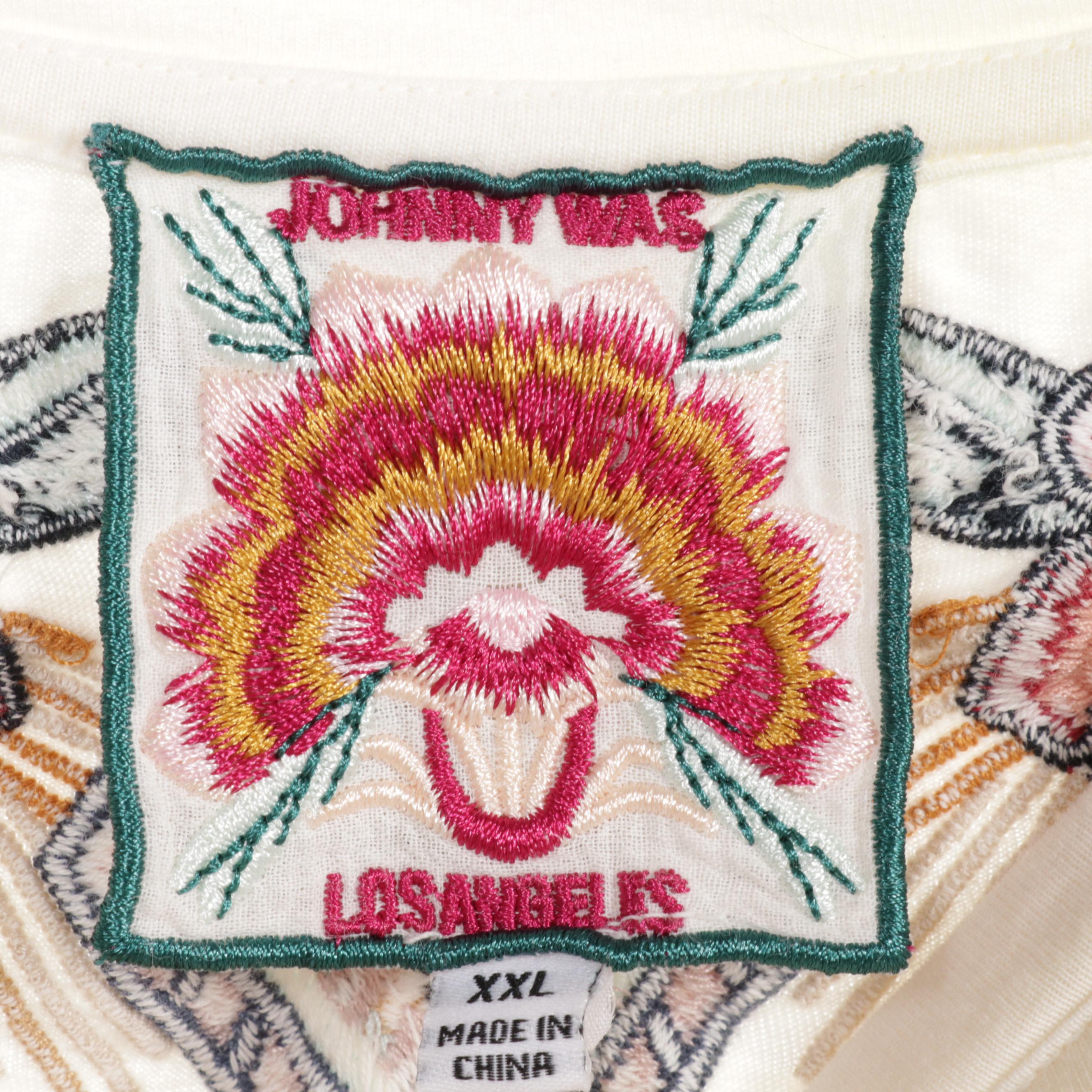 Michael Kors Belted Dress With Johnny Was Printed Zebra and Embroidered Shirts