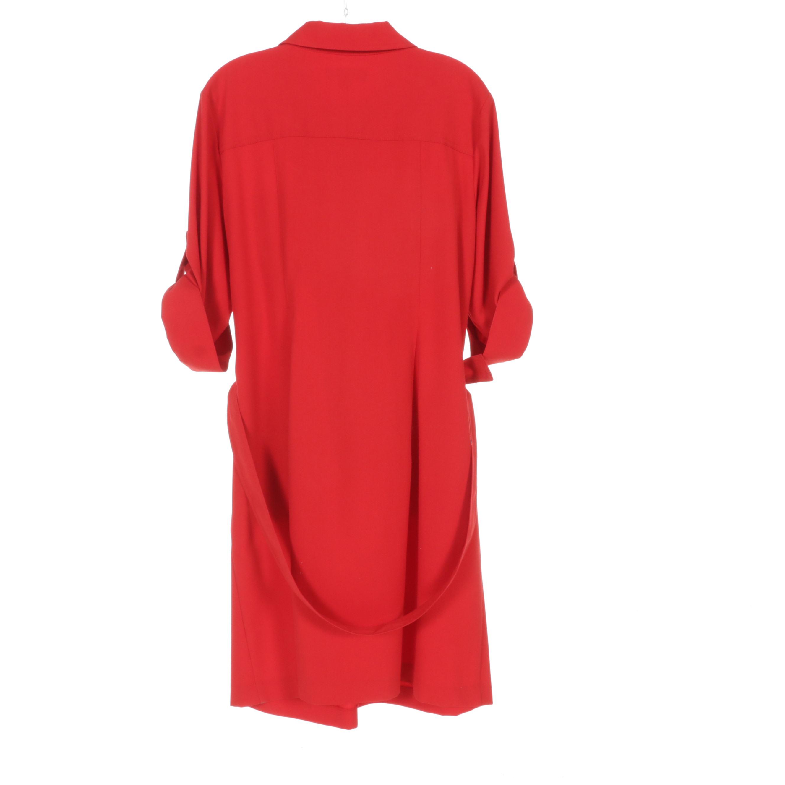 Michael Kors Belted Dress With Johnny Was Printed Zebra and Embroidered Shirts