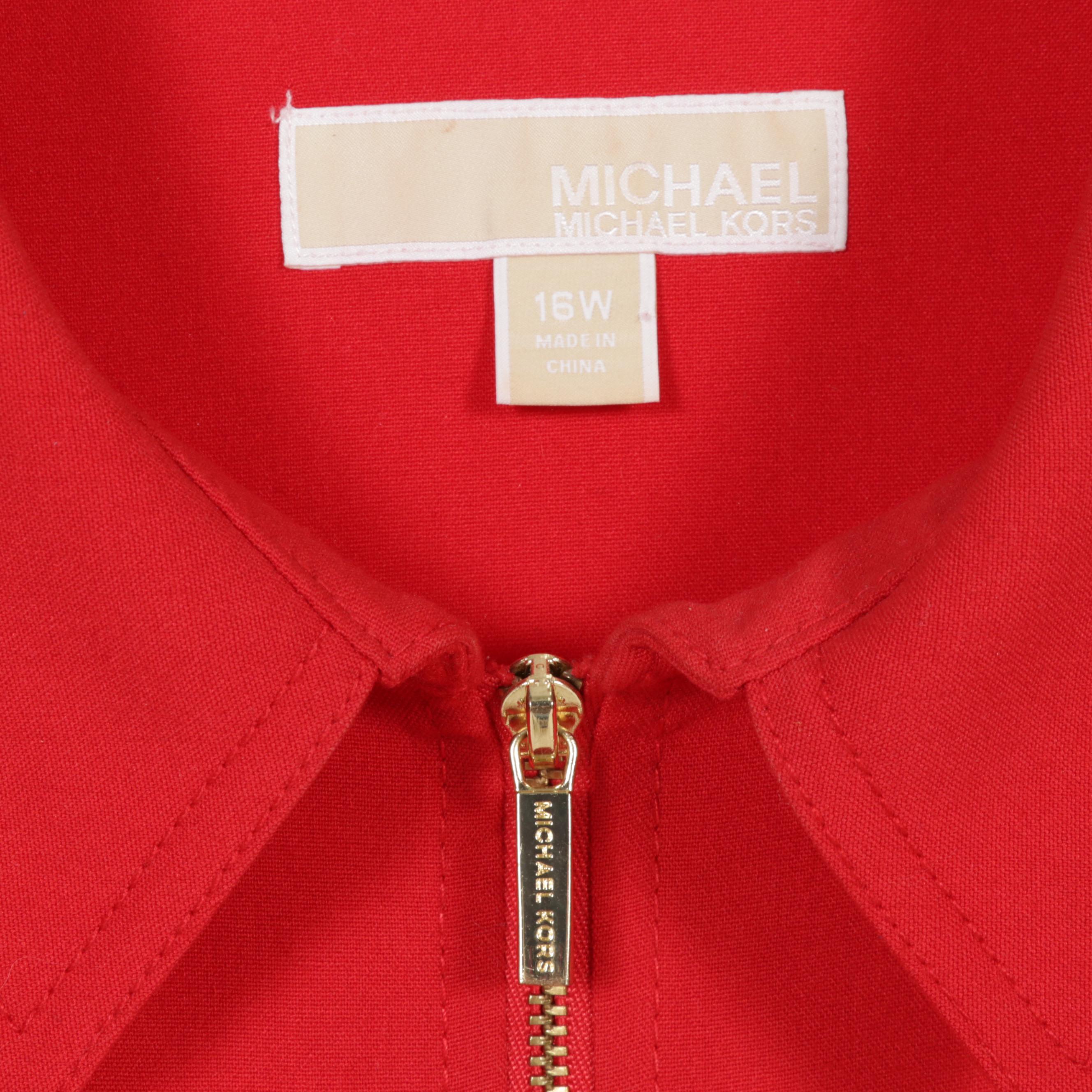 Michael Kors Belted Dress With Johnny Was Printed Zebra and Embroidered Shirts