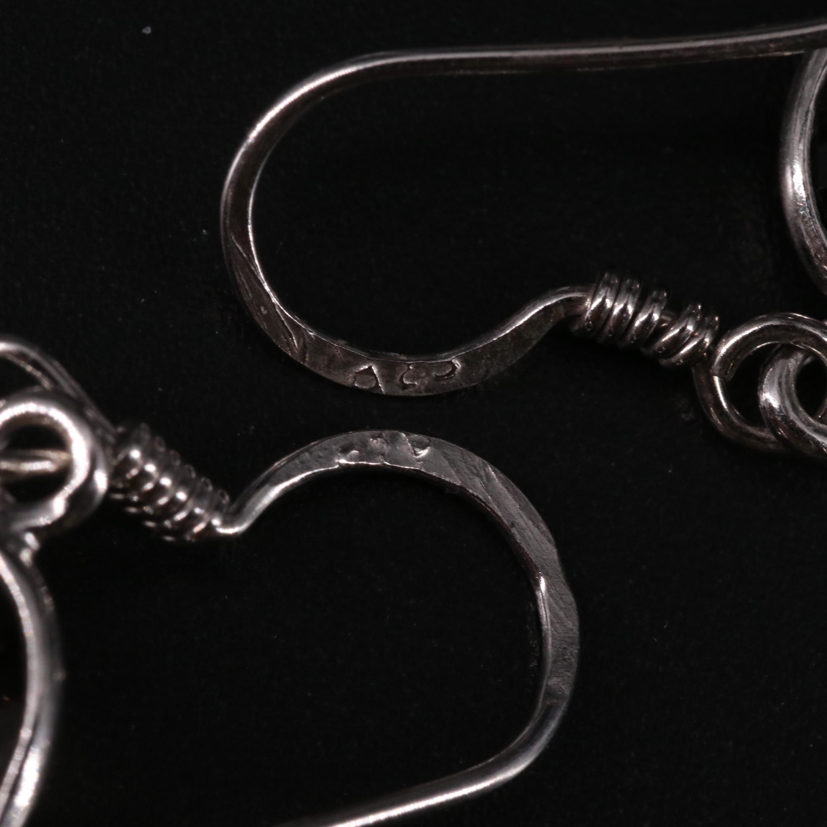 Sterling Silver Smoky Quartz Dangle Earrings