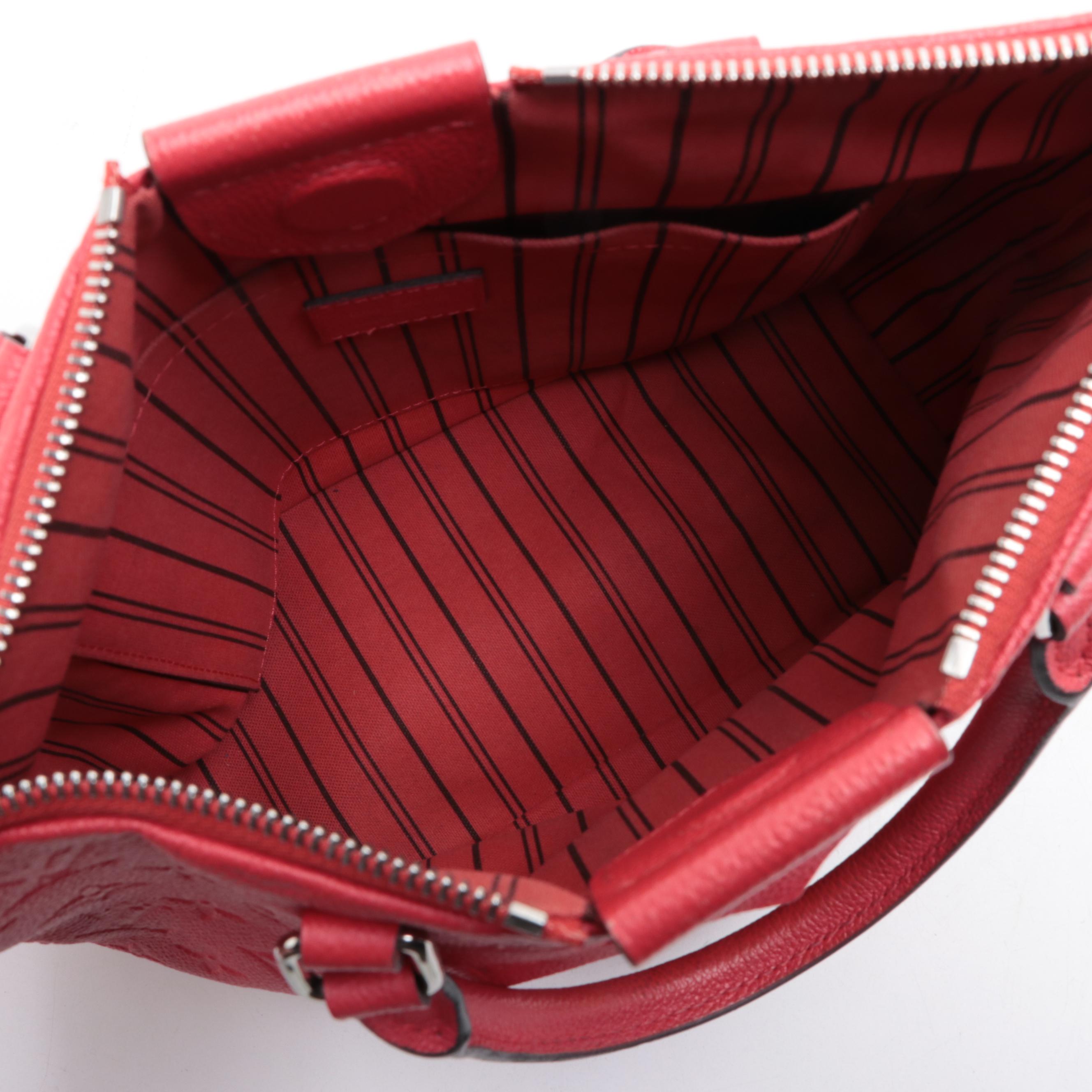 Louis Vuitton Mazarine PM in Cherry Monogram Empreinte Leather