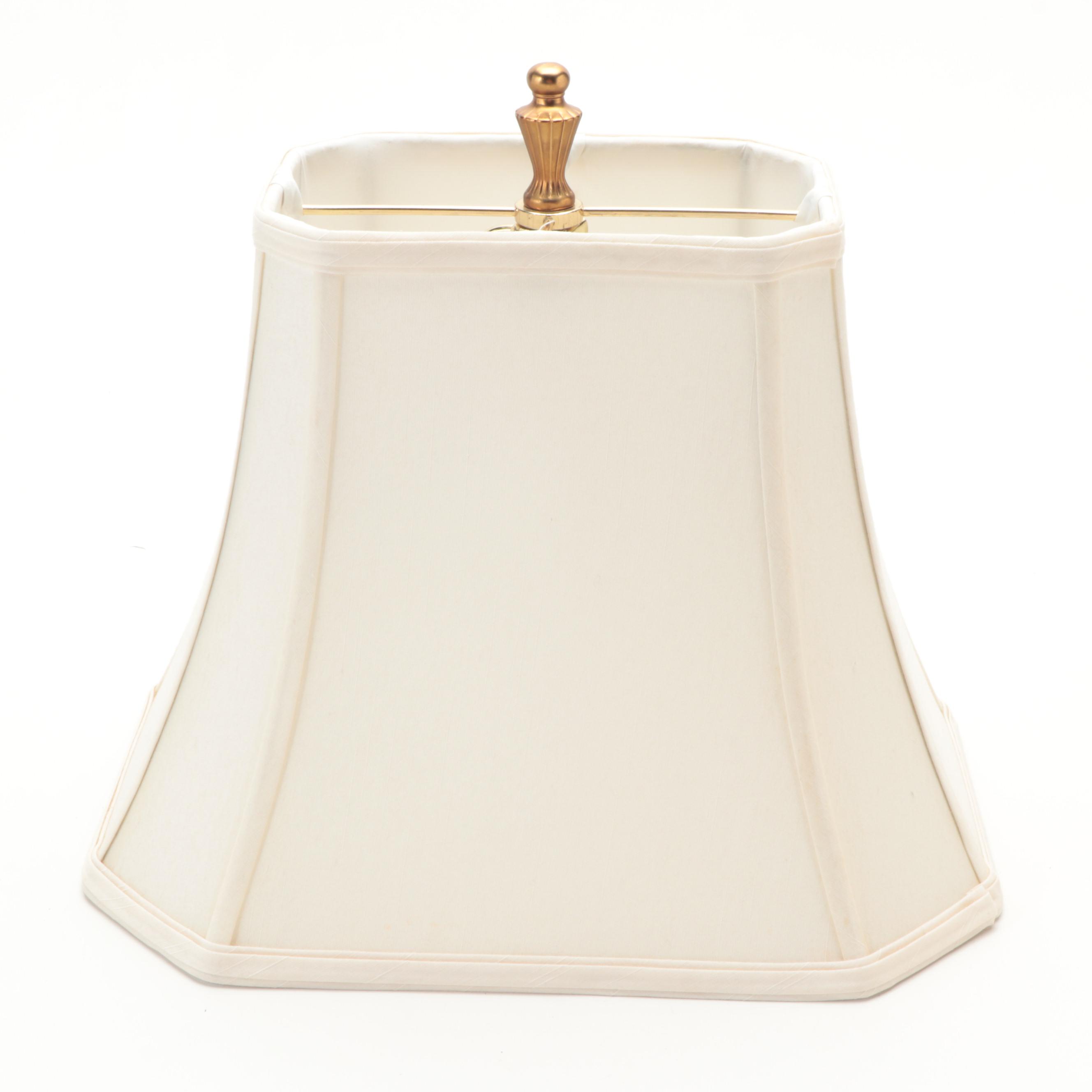 Oriental Accent Arts and Crafts Style Glazed Ceramic Table Lamp, Contemporary