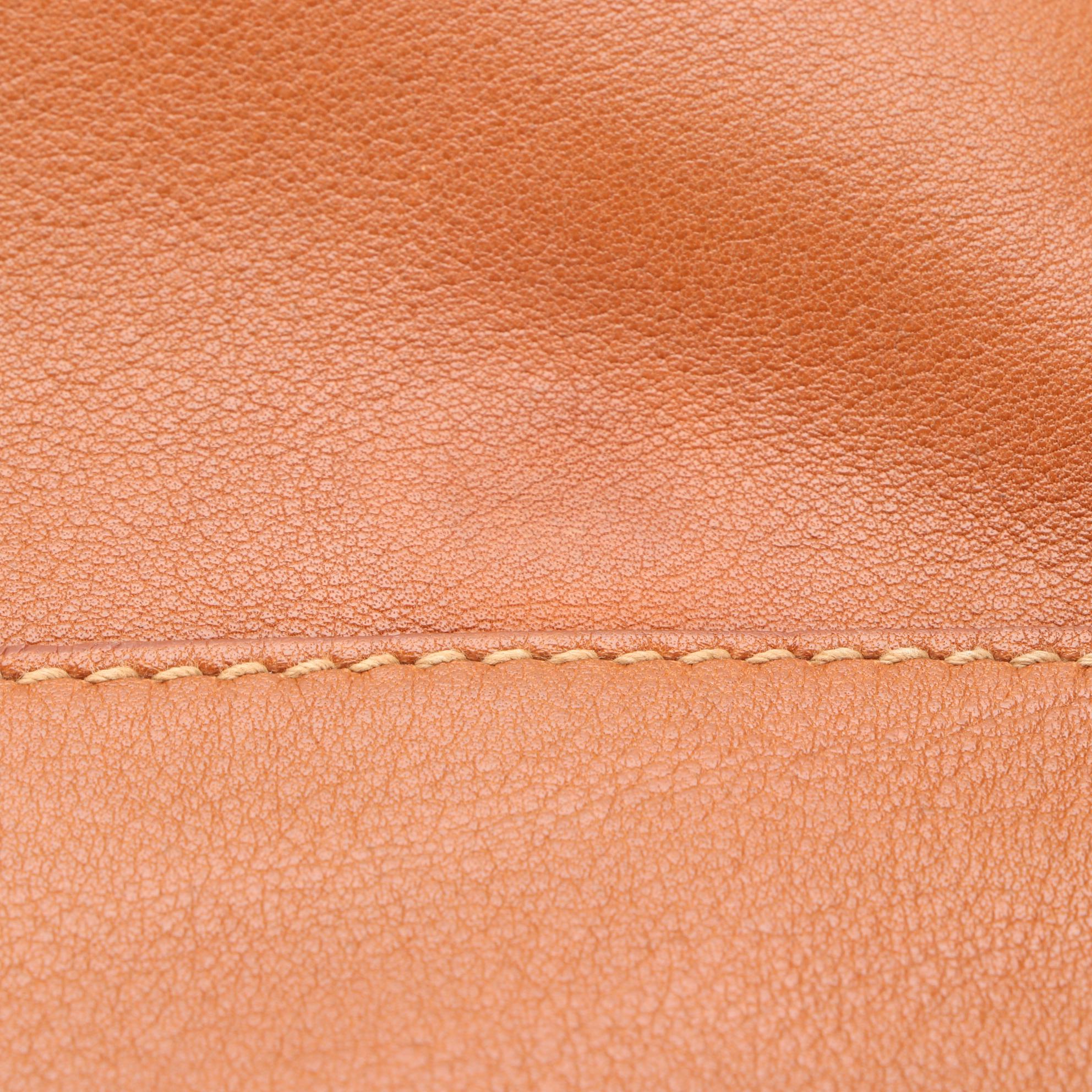 Gucci Leather Drawstring Sling Bag with Bamboo Handle