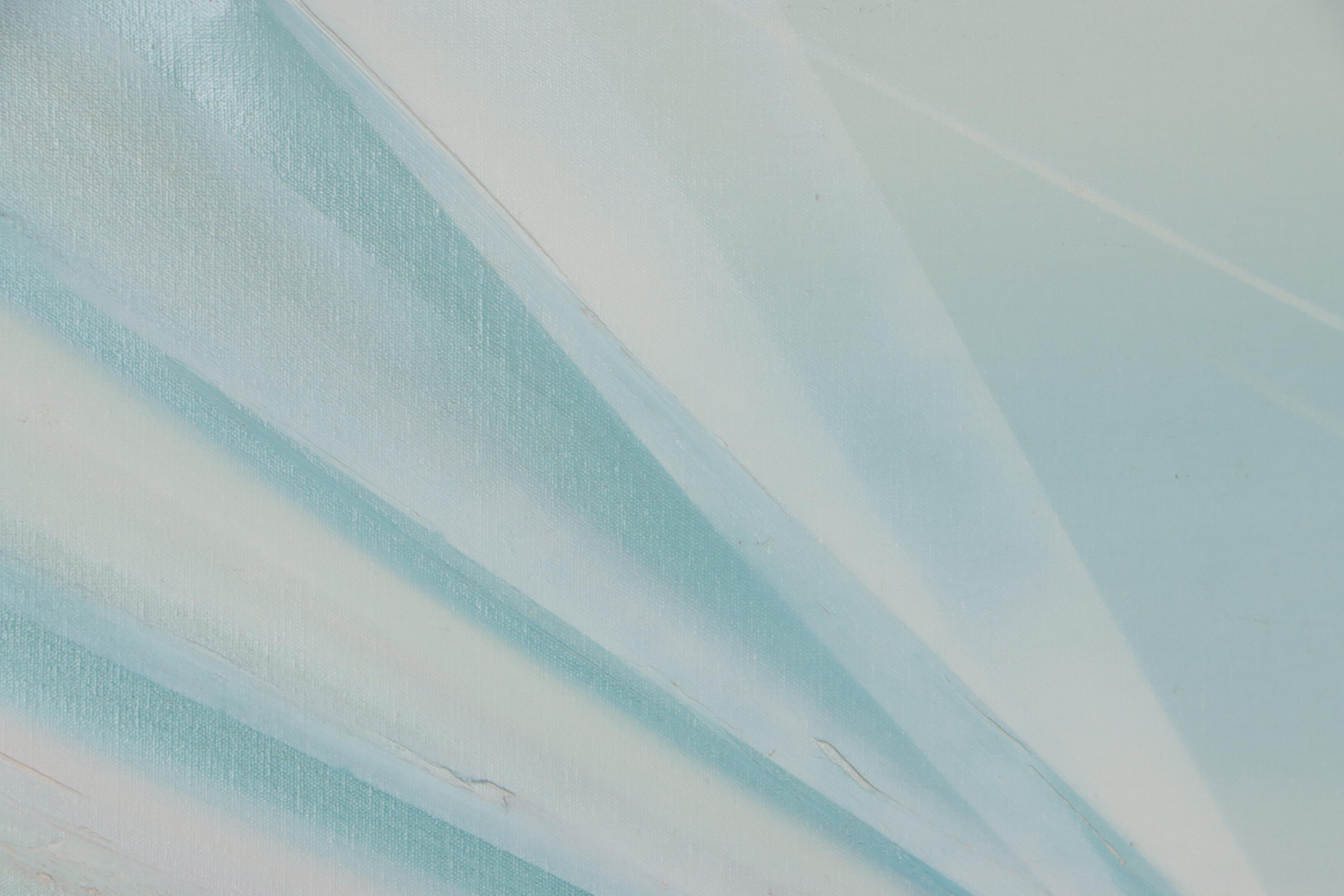 Lantren Abstract Oil Painting, Late 20th Century