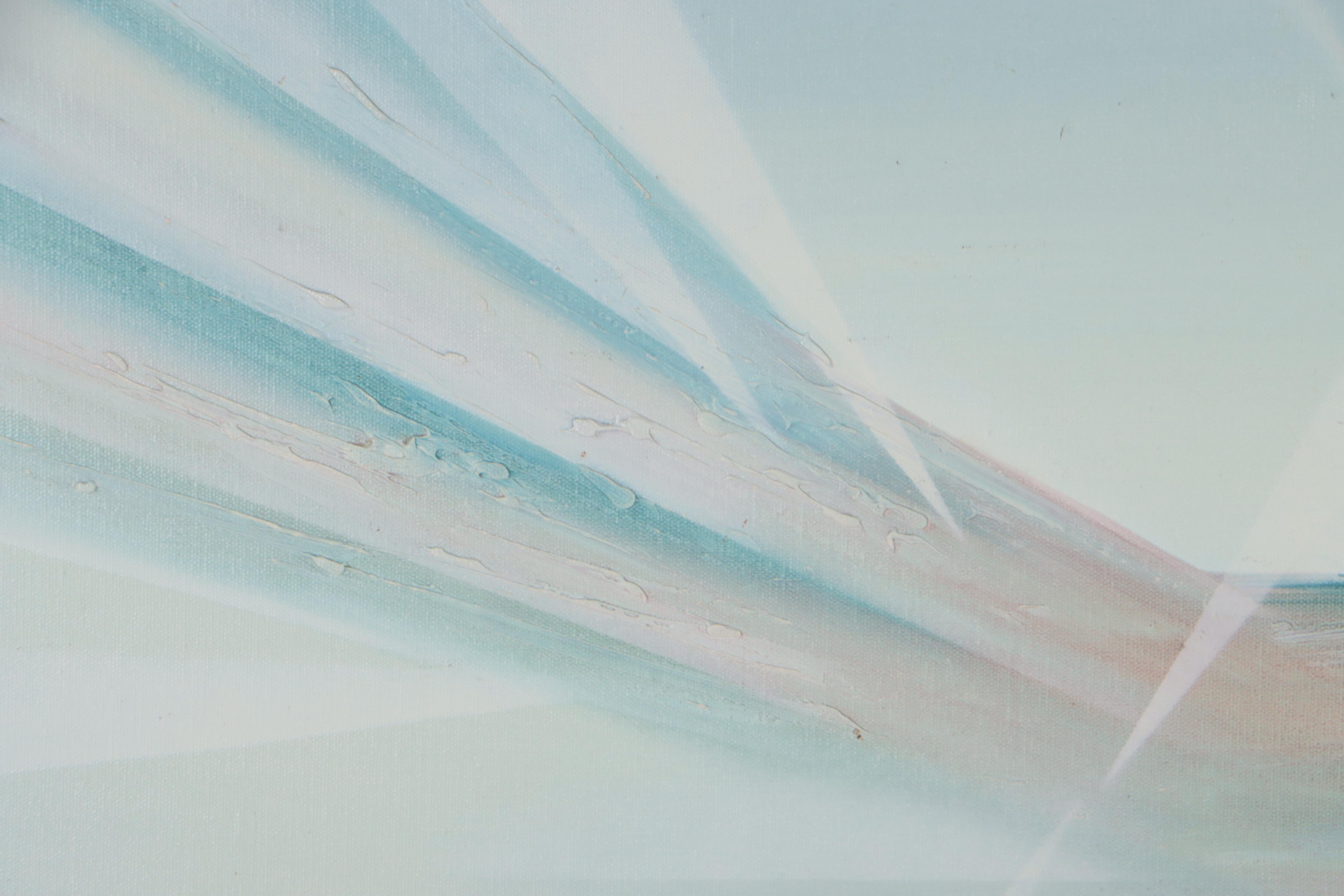 Lantren Abstract Oil Painting, Late 20th Century